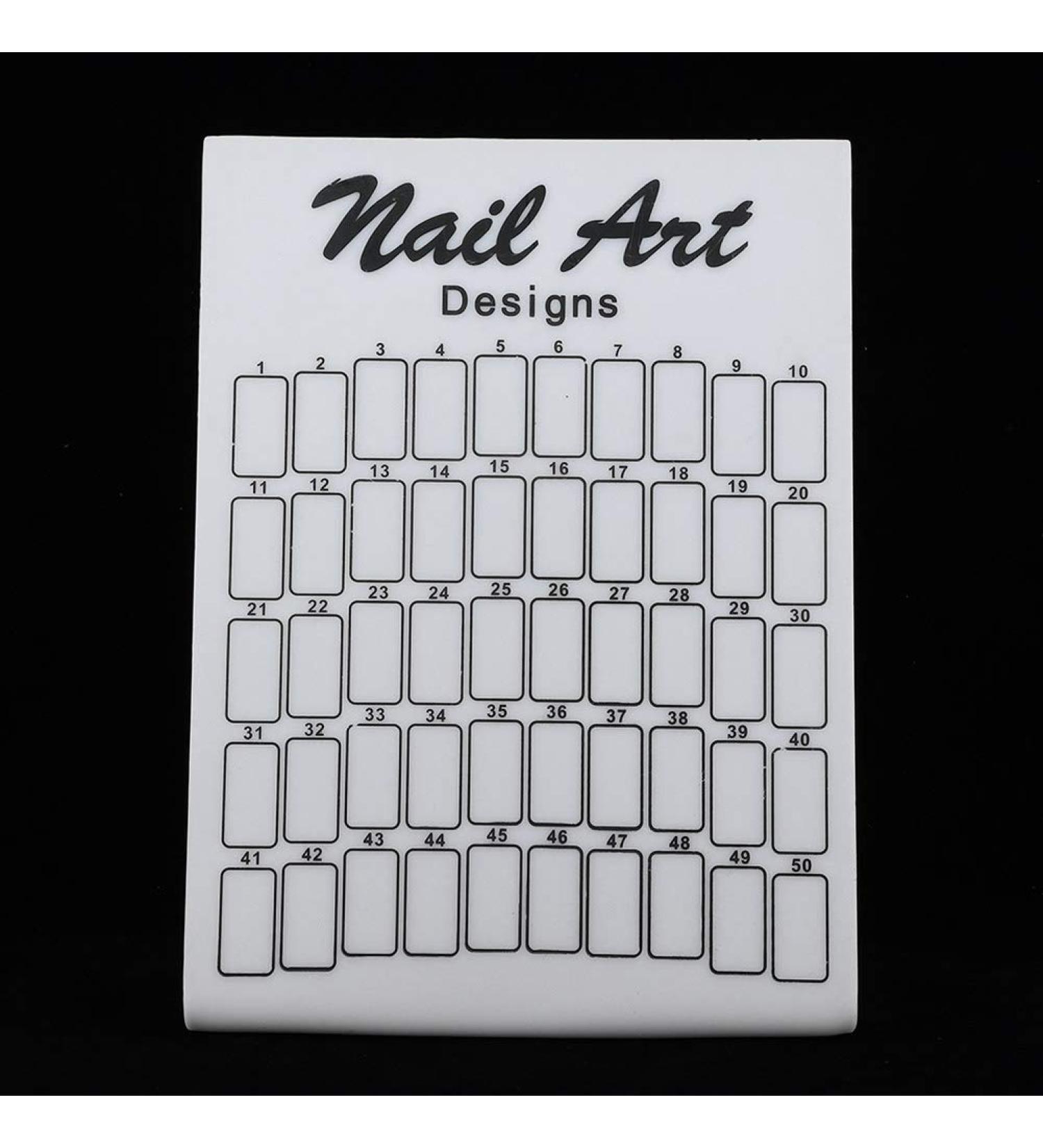 Nail Color Card Small And Exquisite Exquisite Workmanship Bright And Delicate Color Display Card for Home Salon Shop white - Buy Online on GoSupps.com