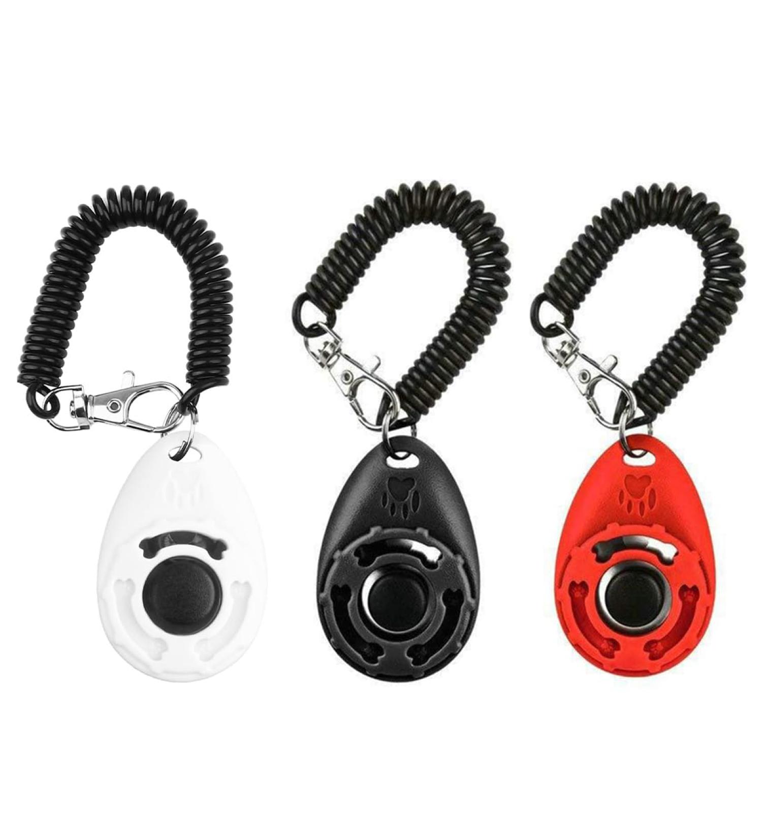 CRLLDPM Dog Training Clickers - 3 Pack with Hand Loop | Perfect for Dogs Cats & Horses | Clicker Training Tools | International Shipping - Buy Online on GoSupps.com