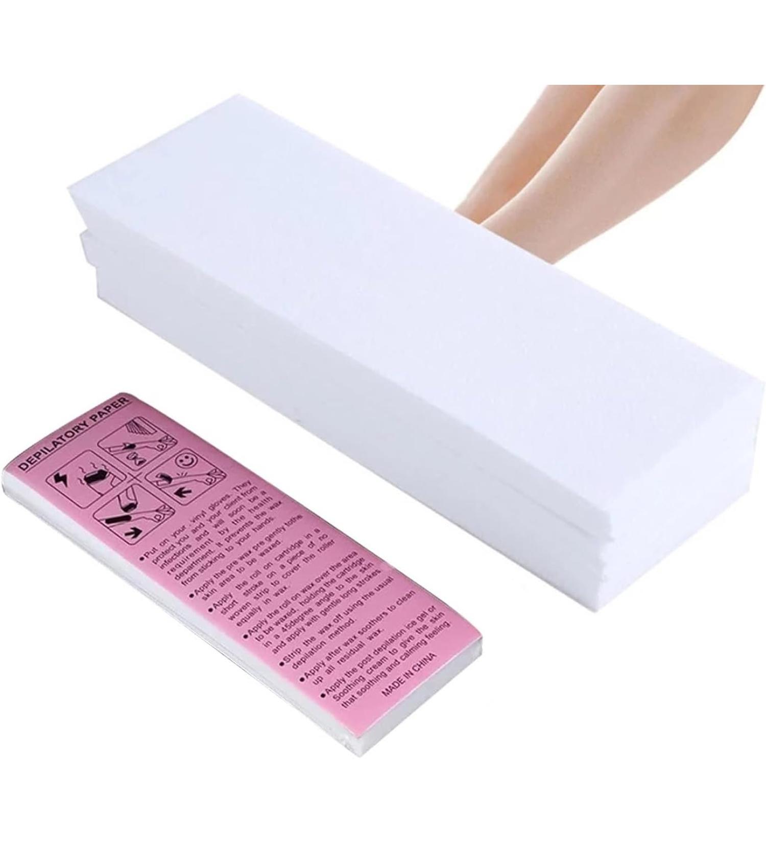 100 Wax Strips for Hair Removal - Brazilian & Leg Waxing - Tear & Easy Use Plasters - Buy Online on GoSupps.com