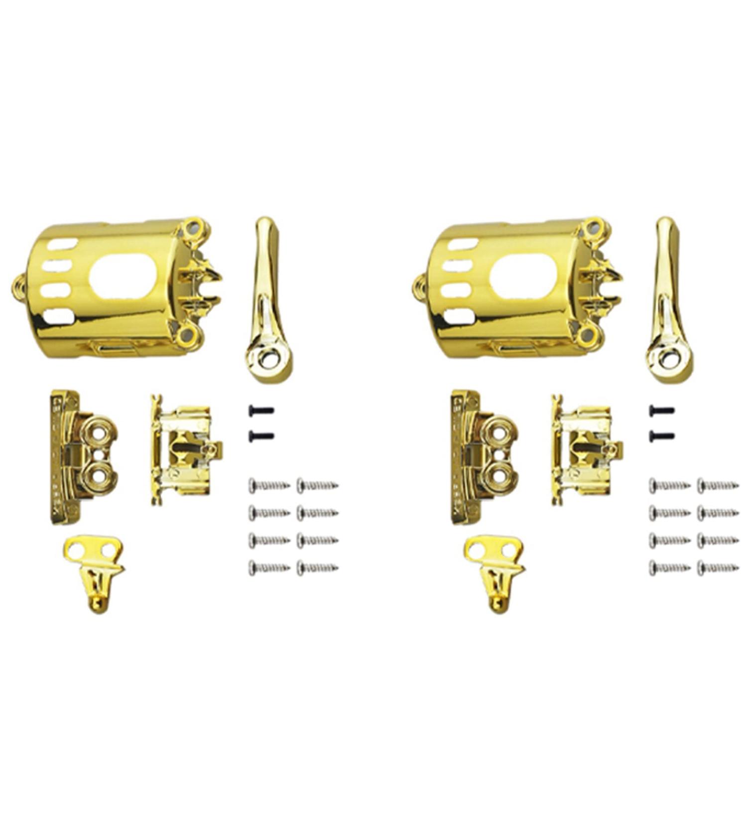 Niniang 2x Modified Clippers Shell Hair Clippers Housing Cover Suitable for Replacement Accessory 8148 8591 Kit Gold