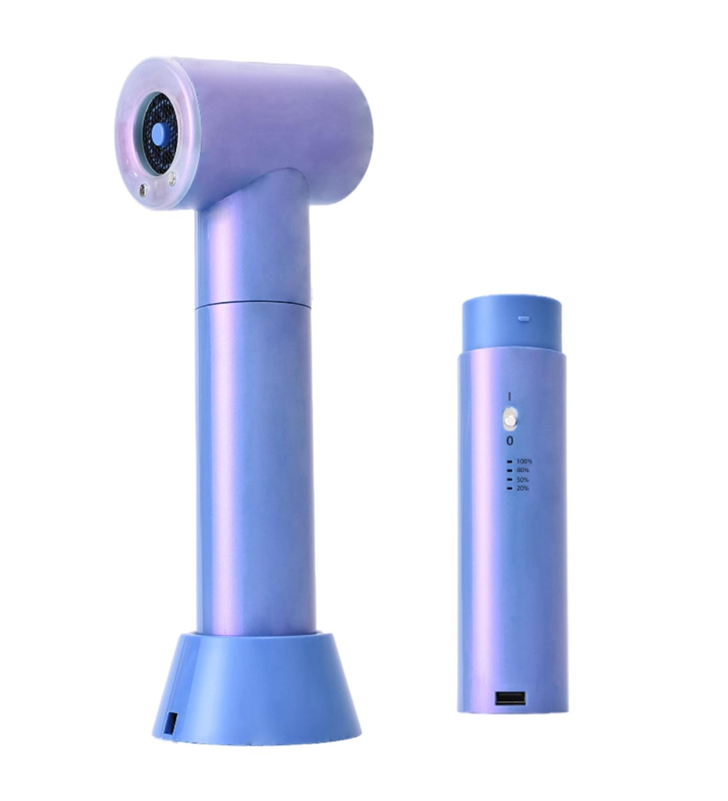 Portable Hair Dryer Turbocharged Cordless Blow Dryer 12 Modes w/Quick Charging Base for Art Painting Home Outdoor - Buy Online on GoSupps.com