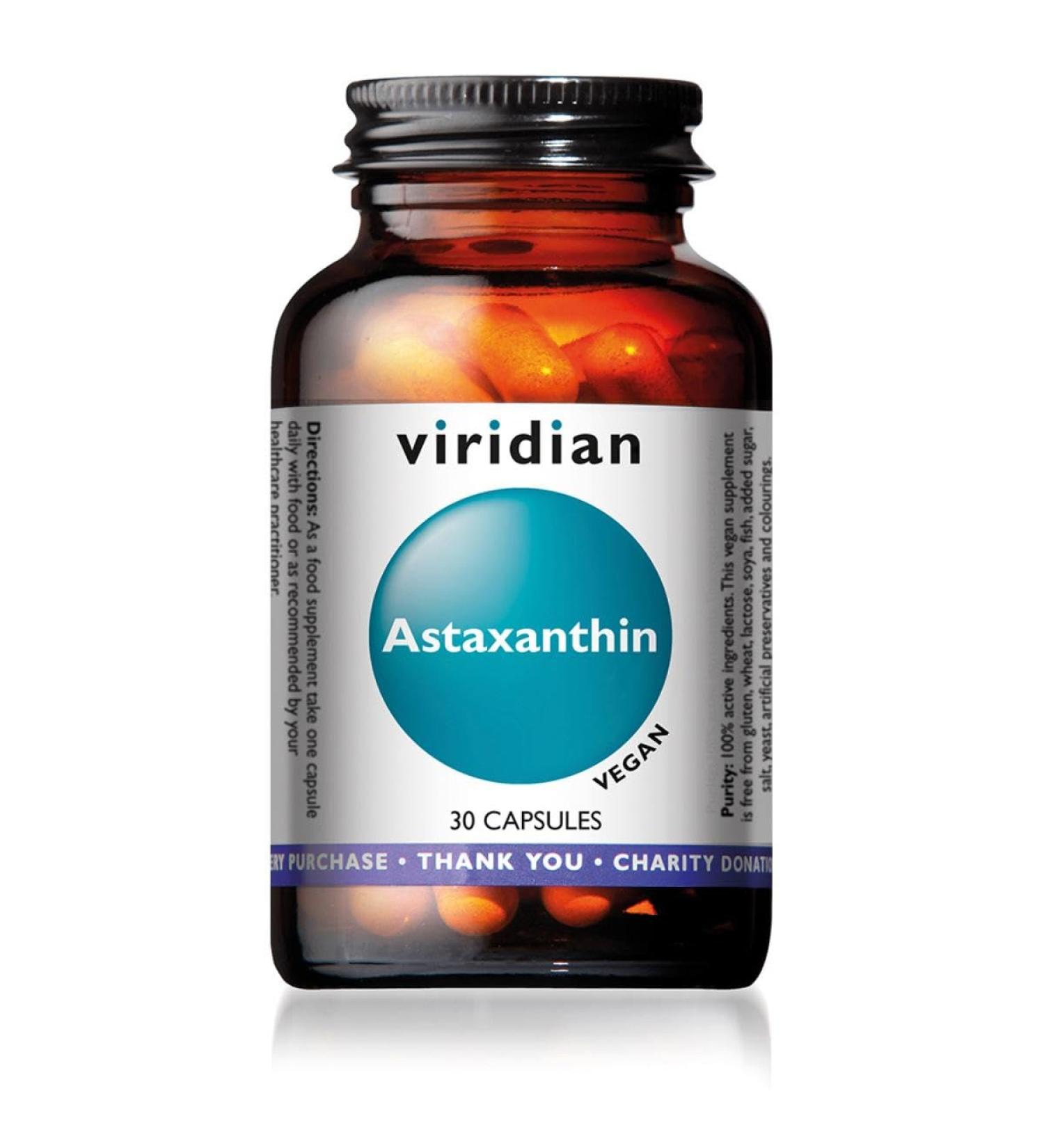 Viridian Astaxanthin | Vegan Superfood Supplement - 30 Capsules for Optimal Health - Buy Online on GoSupps.com