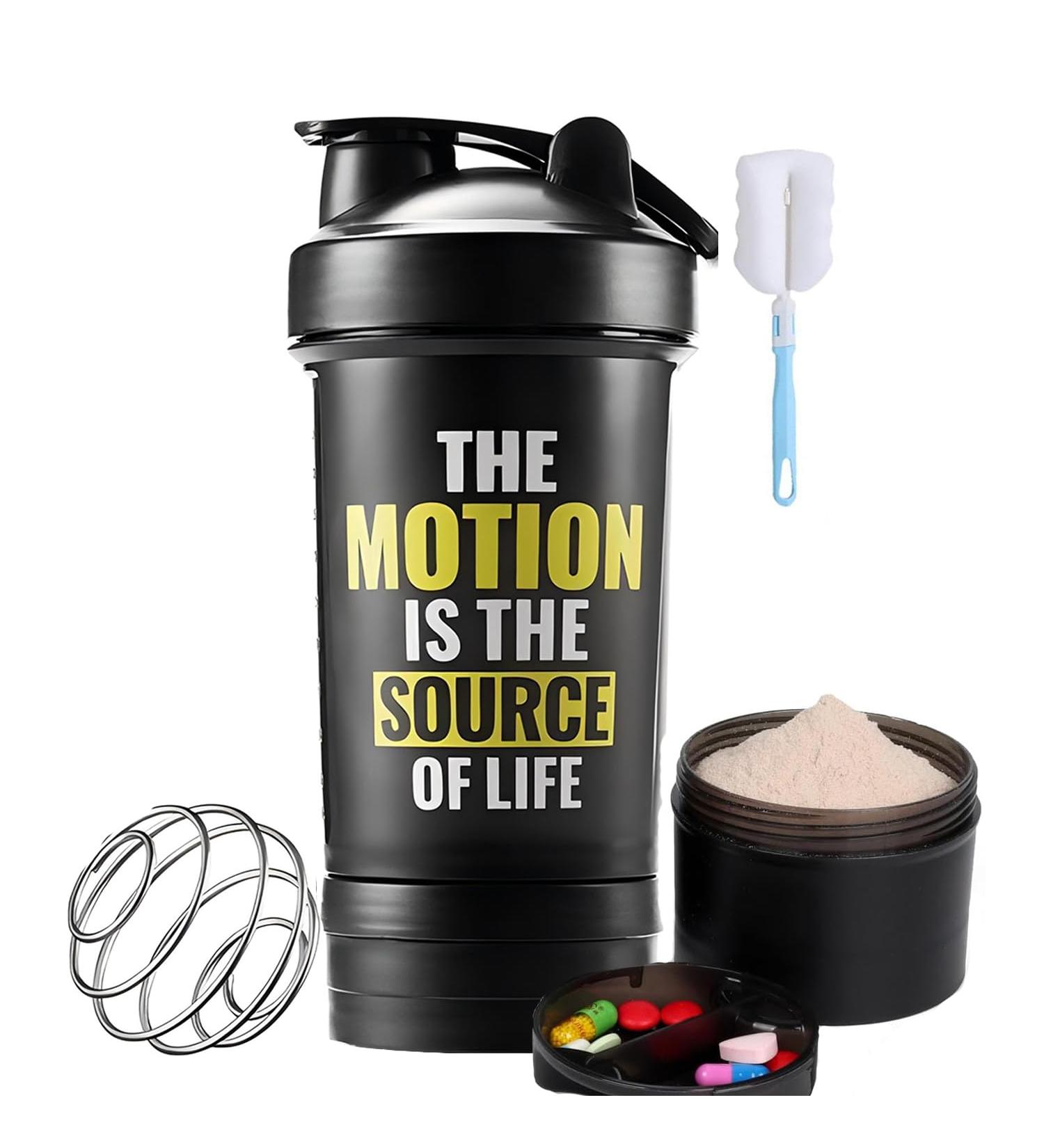Protein Shaker Cup (650 ml) Protein Shaker Bottle Protein Cup with Mixer Bottle for Protein Shaker BPA Free and Leak Proof - Buy Online on GoSupps.com