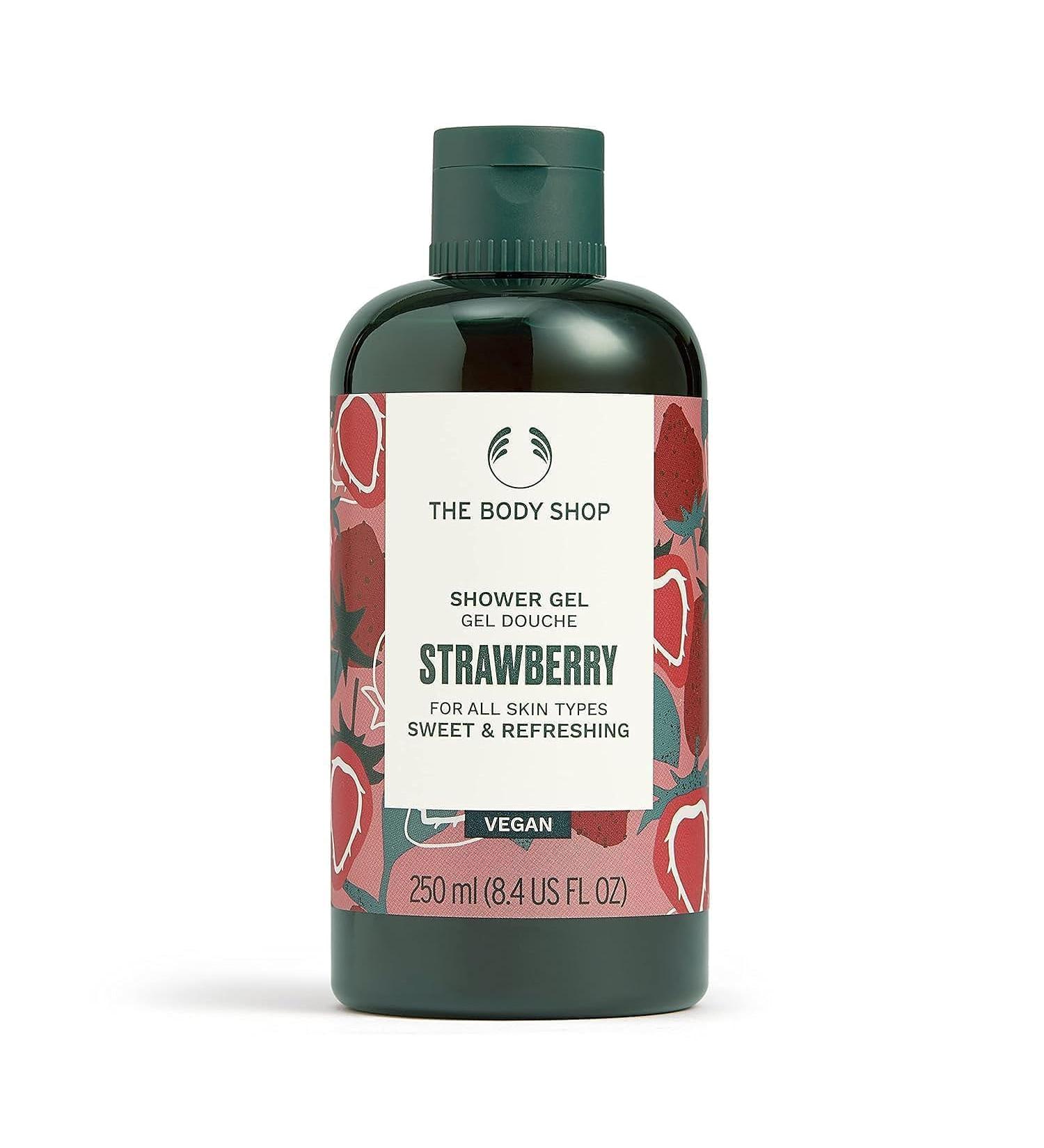 The Body Shop Strawberry Bath Shower Gel 250 ML - Vegan Cleanser for All Skin Types | Refreshing Shower Experience - Buy Online on GoSupps.com