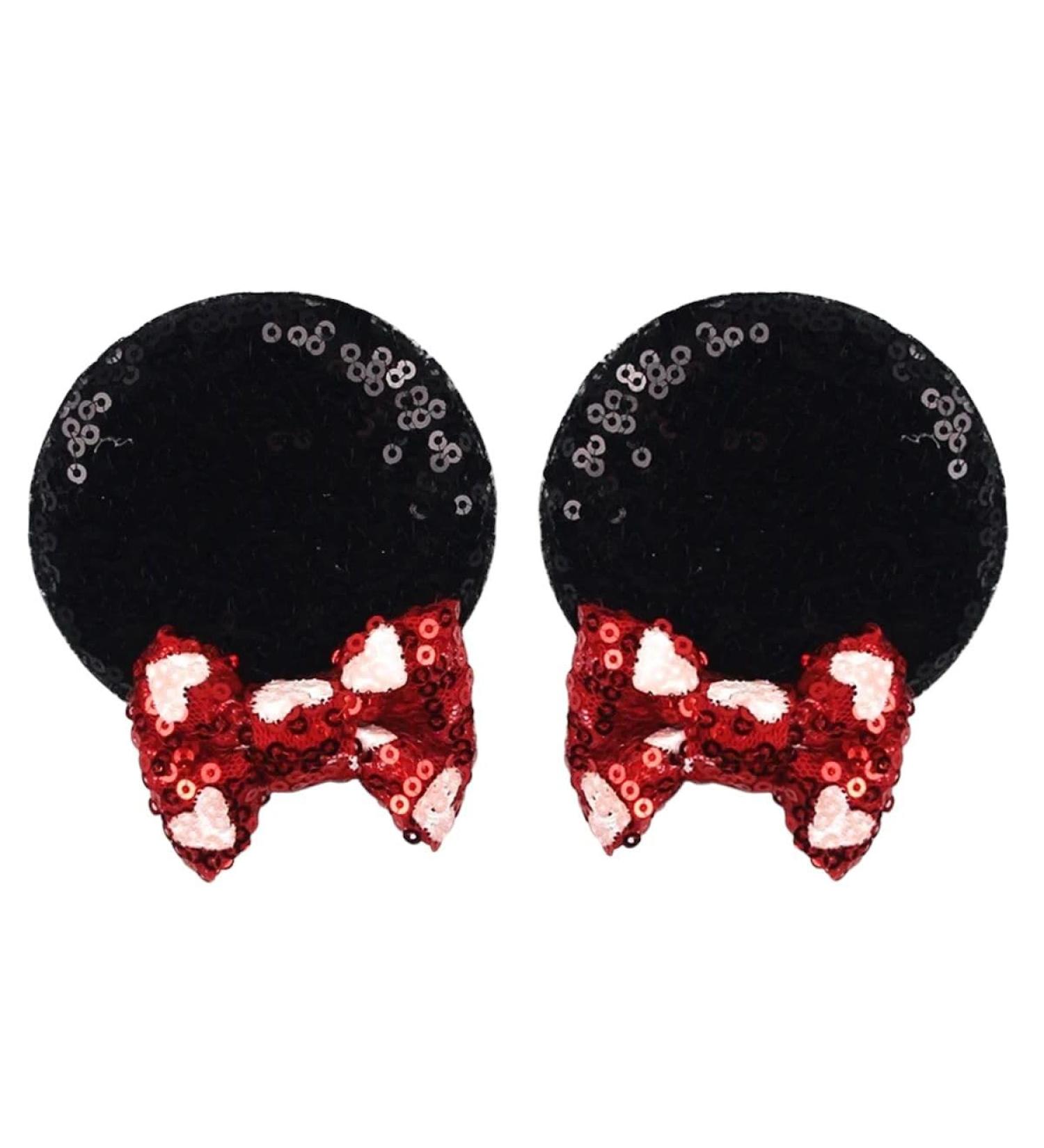 New 2025 New Flower 2.8"Mouse Ears Barrettes Hair Clips For New For Fashion Sequins Bow Decoration Festival Party Hairpins DIY Hair Accessories Jewelry Fashion Accessories Creative Gift - Buy Online on GoSupps.com