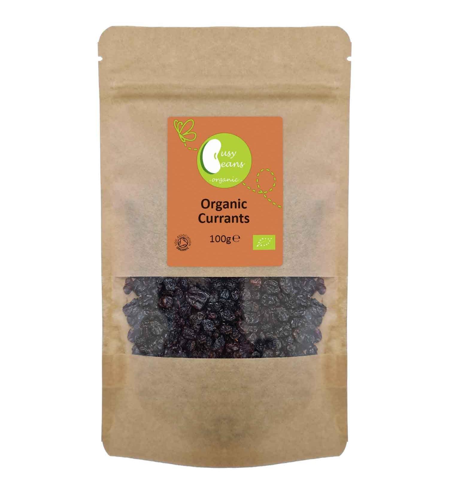 Organic Currants - Certified Organic - by Busy Beans Organic (100g) - Buy Online on GoSupps.com