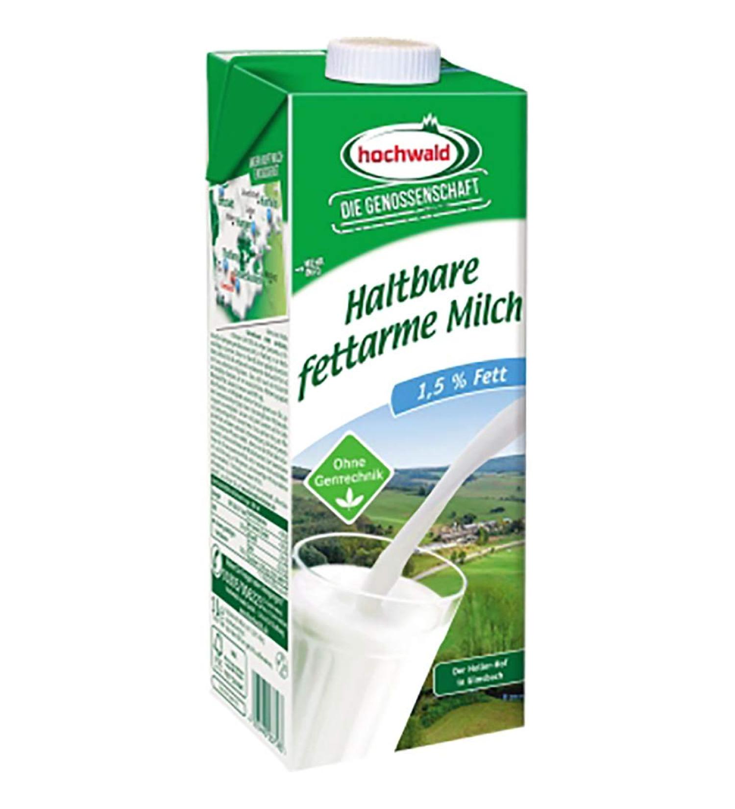 Hochwald 3871KT UHT milk low-fat 1.5% Tetra Pak 12 x 1 litre