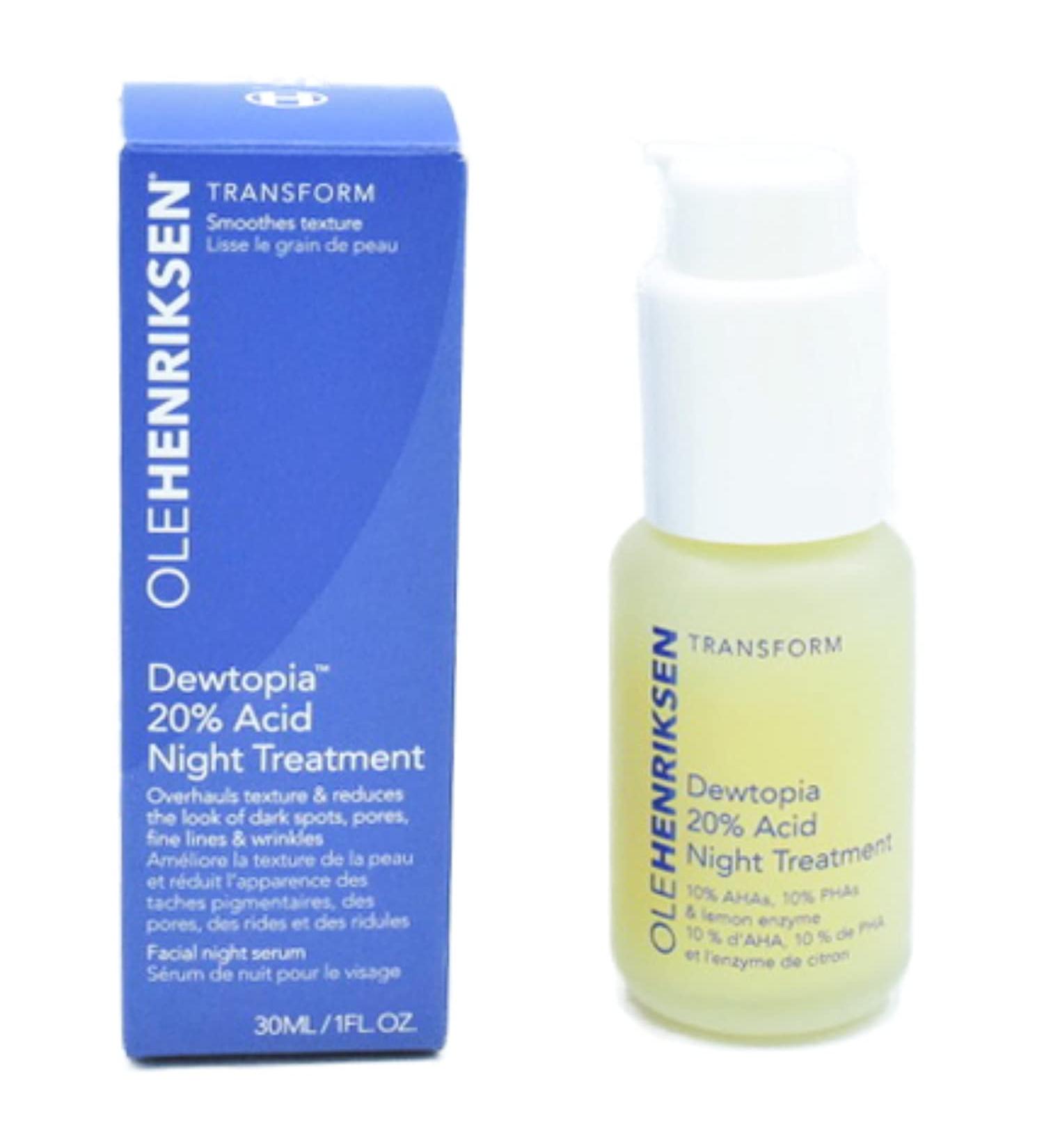 Ole Henriksen Dewtopia Acid Night Treatment 1 oz - Skin Refining Overnight Serum - Buy Online on GoSupps.com