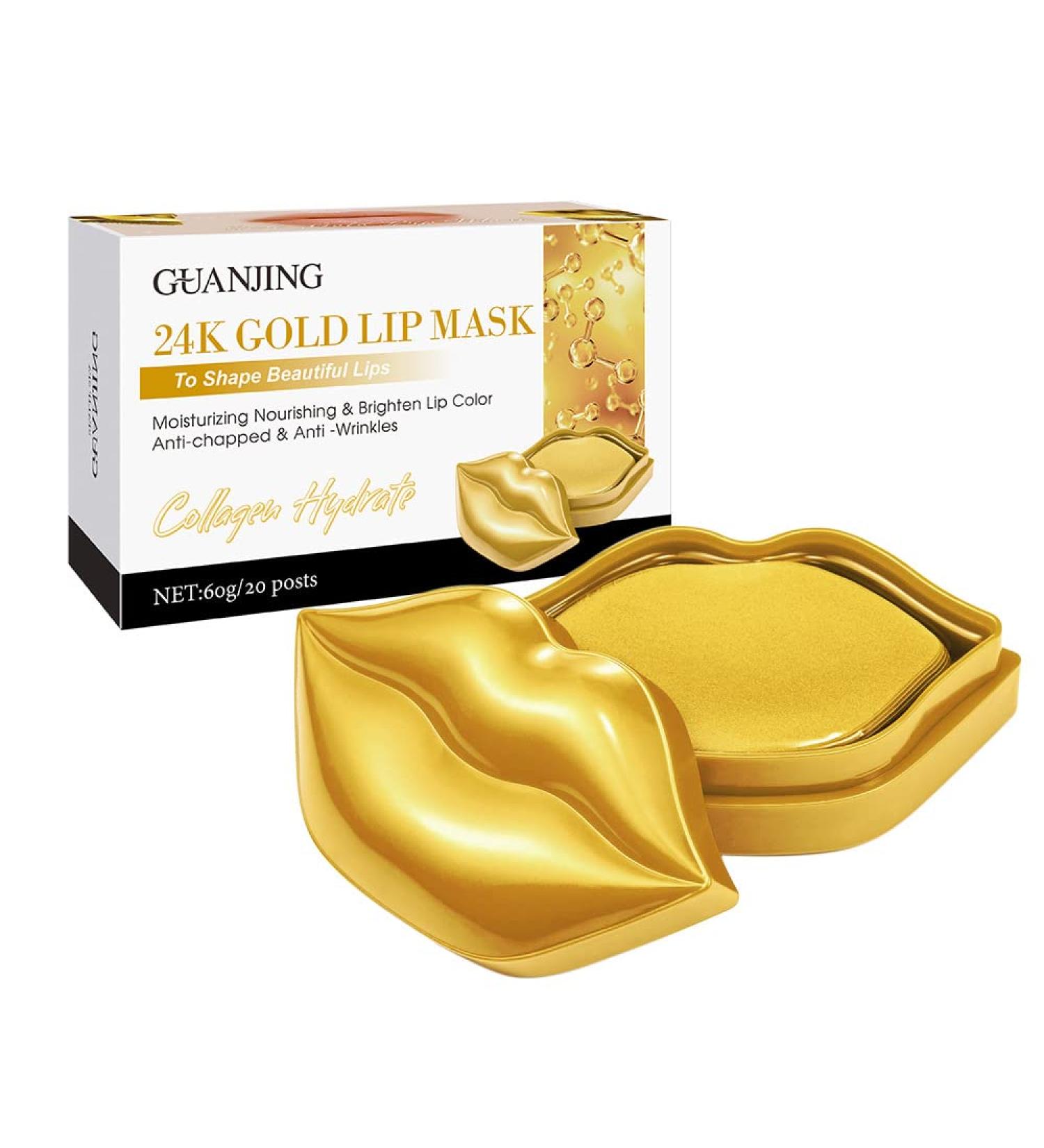 GUANJING Moisturizing and Hydrating Lips Collagen Lip Mask Anti-Wrinkle Moisturizing Essence Hydrating Anti-Wrinkle Cosmetics Skin Care Skin Care 24k - Buy Online on GoSupps.com