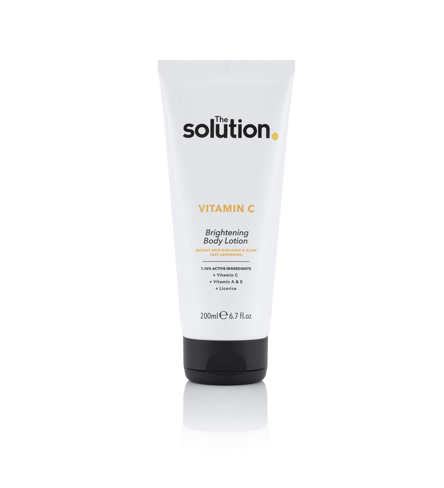 Solution Vitamin C Brightening Body Lotion 200ml - Orange | Pack of 1 - Buy Online on GoSupps.com