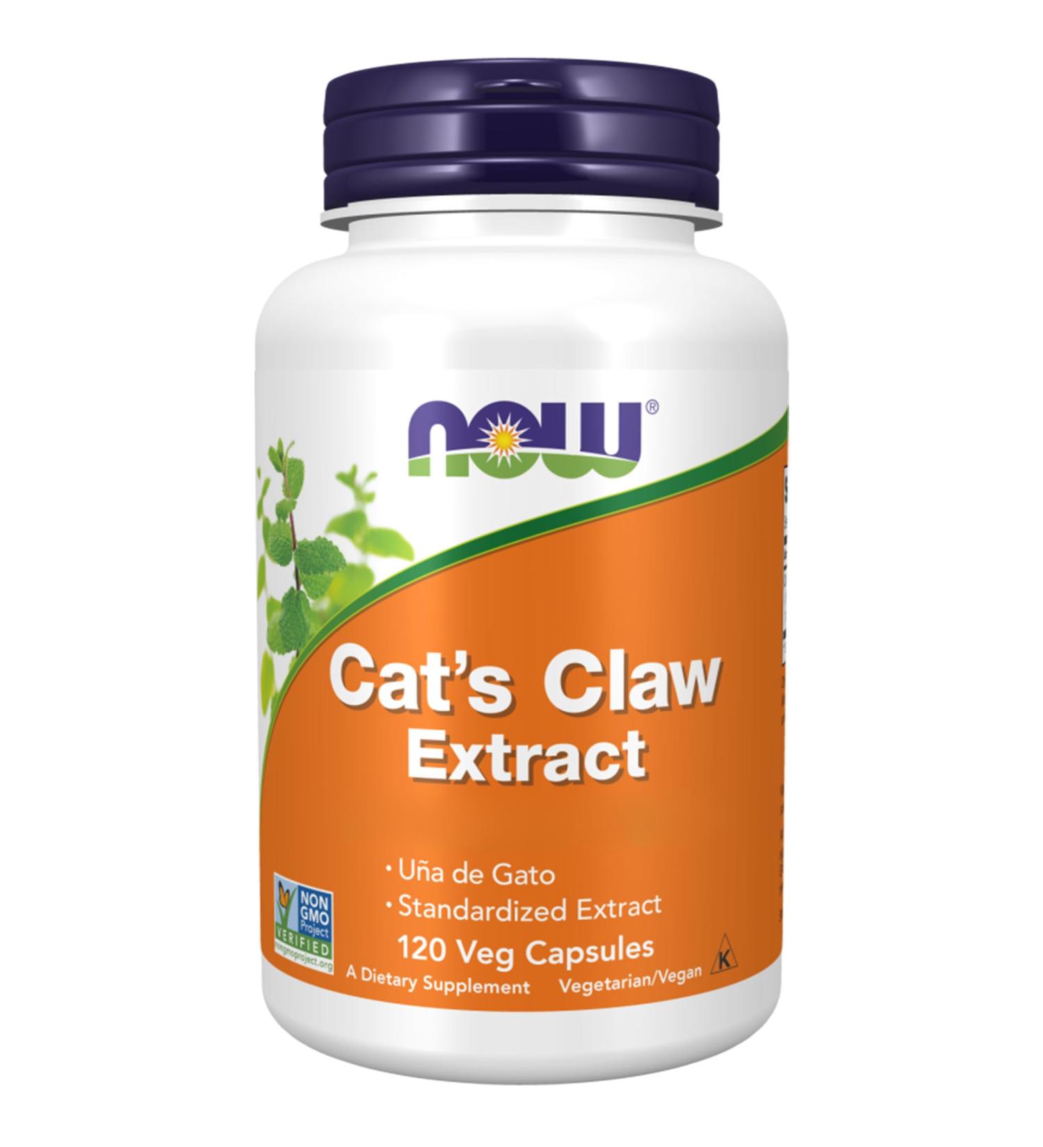 Now Food Cat's Claw Extract (Cat Claw Extract) High Dosed 120 Vegan-Friendly Capsules Lab Tested Vegetarian Soy Free Gluten Free Non-GMO - Buy Online on GoSupps.com