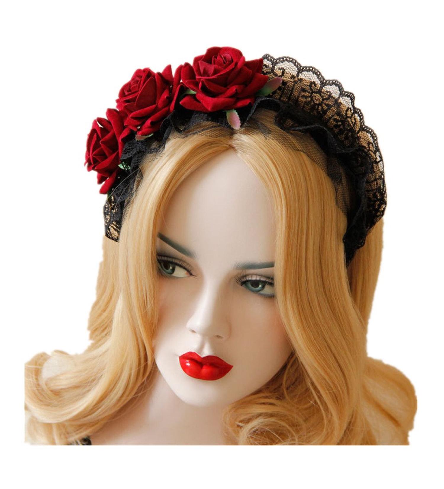 TianQin WY Lady Women Girls Dark Blue Vintage Sparkling Crystal Diamond Butterfly Flower Jewelry Headbands Hair Hoop Alice Hair Clips Claw Barrettes (Rose Headband) - Buy Online on GoSupps.com