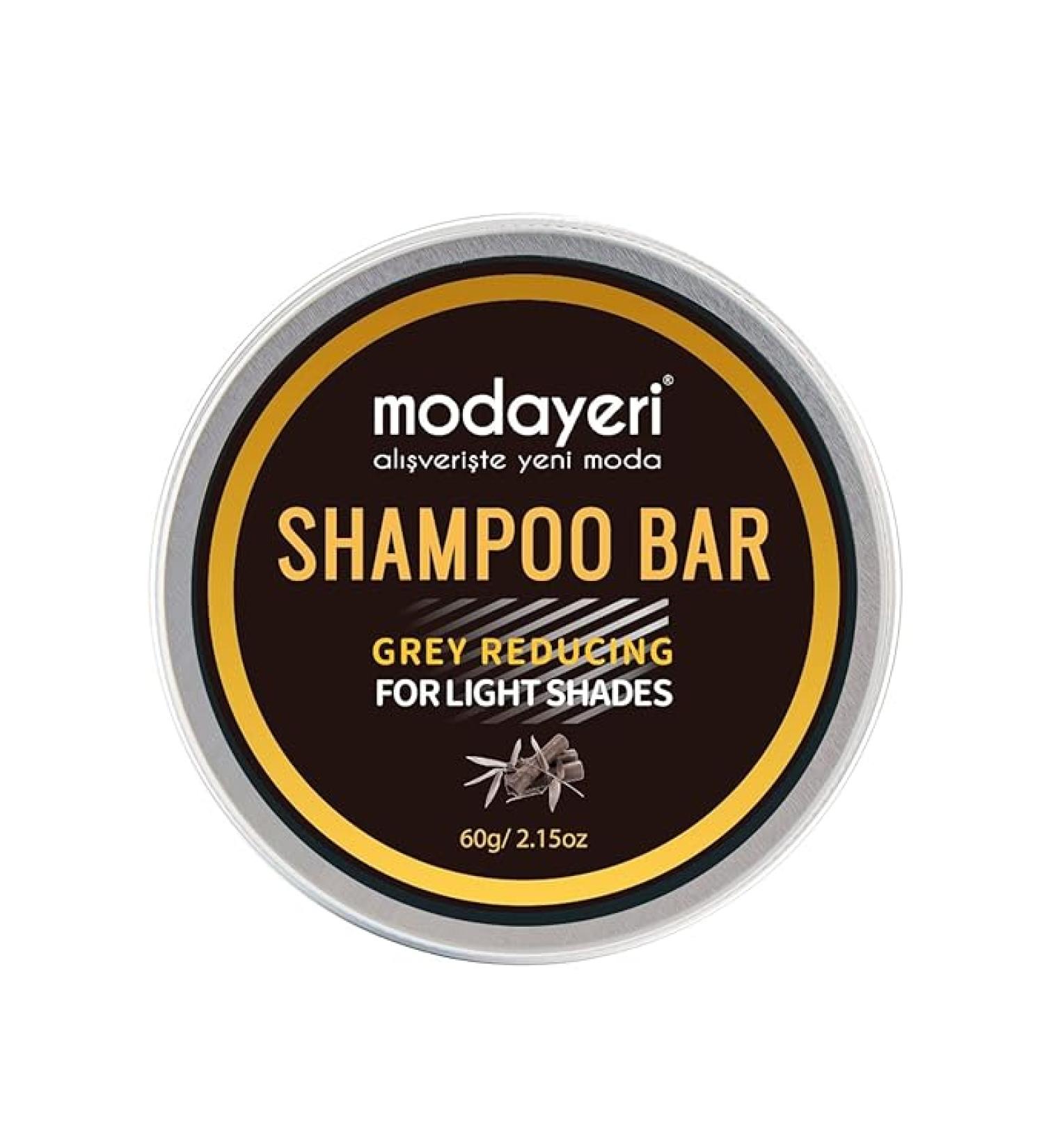 Grey Reducing Hair Bar Shampoo - Bamboo Charcoal Treatment for Gray Hair 2.15 Oz - Buy Online on GoSupps.com