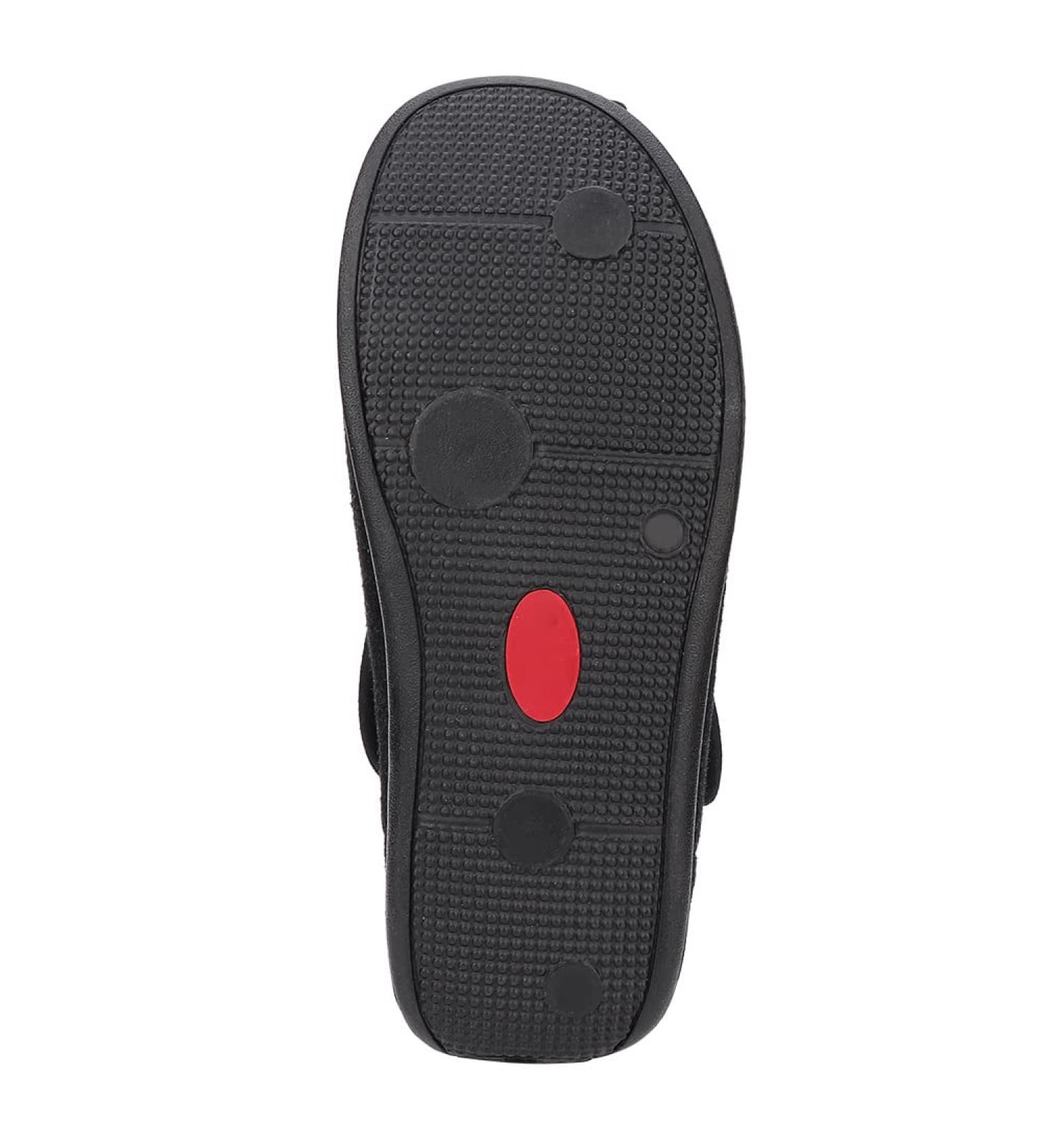 ANGGREK Diabetic Shoes Diabetic Thumb Eversion Deformation Men's Wide Width Shoes Adjustable Fat Feet Flat Shoes with Adjustable Closure 41