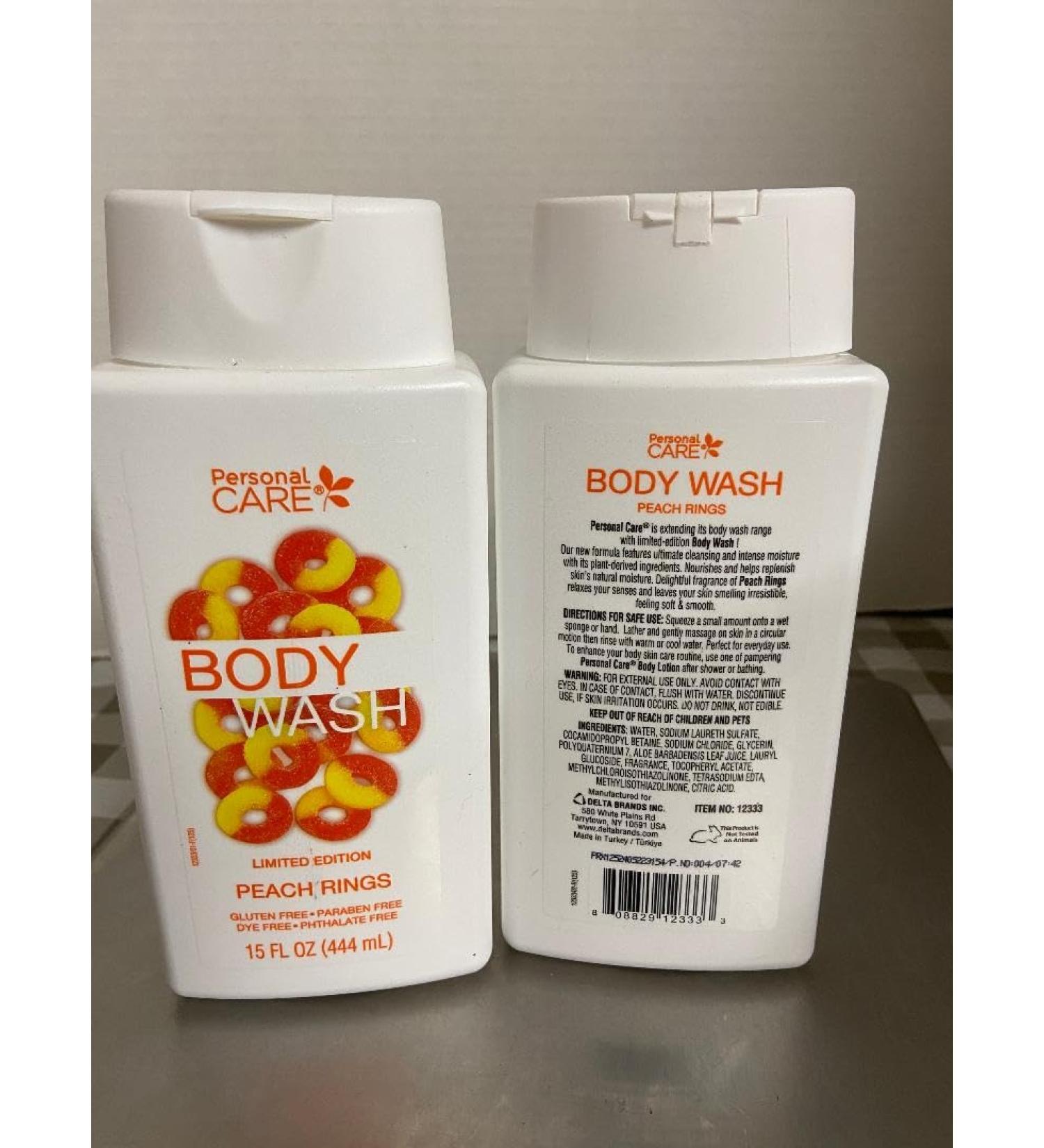 Personal Care Body Wash Peach Rings (2 EA 15 Oz)