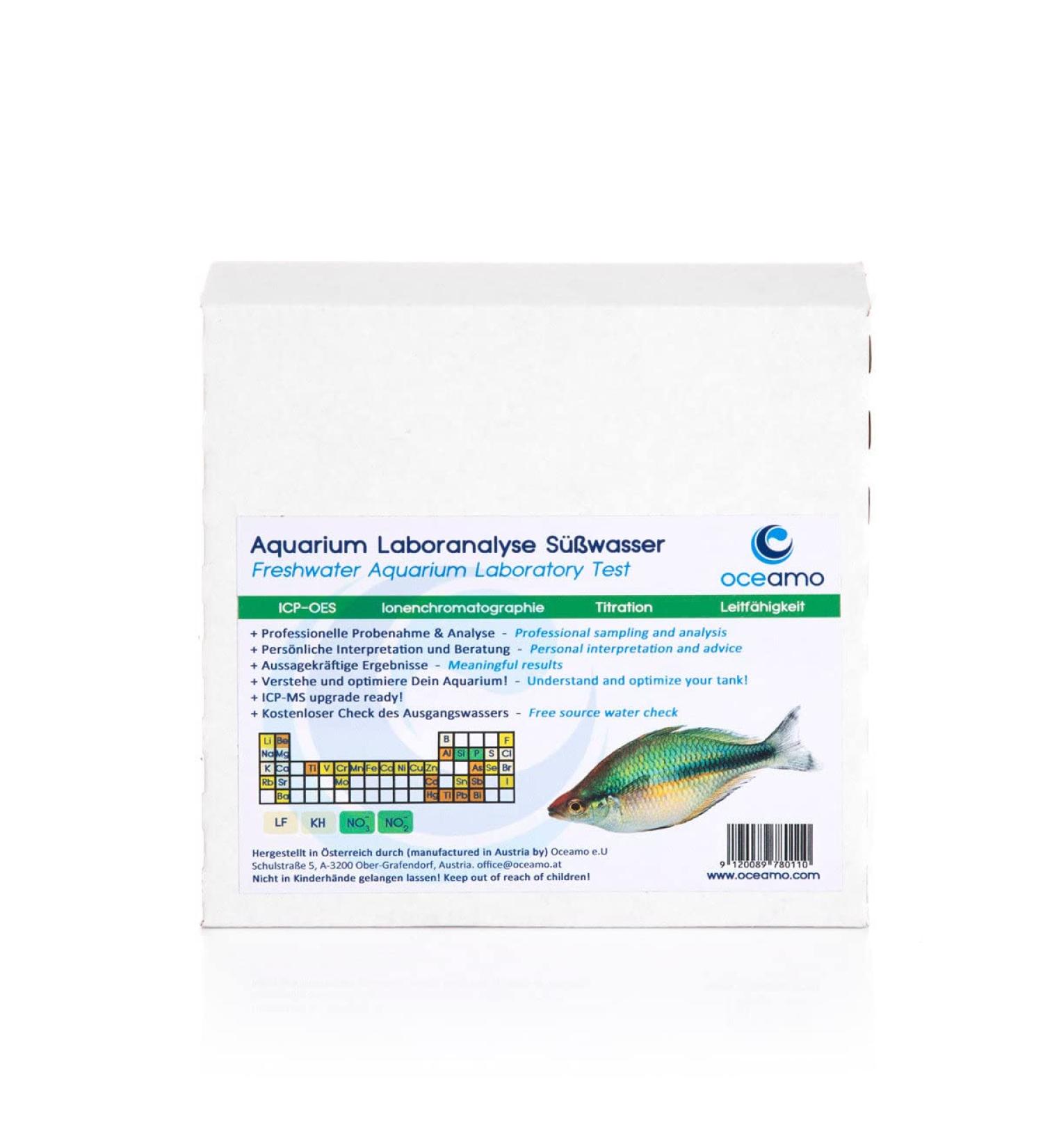 Oceamo aquarium laboratory analysis fresh water