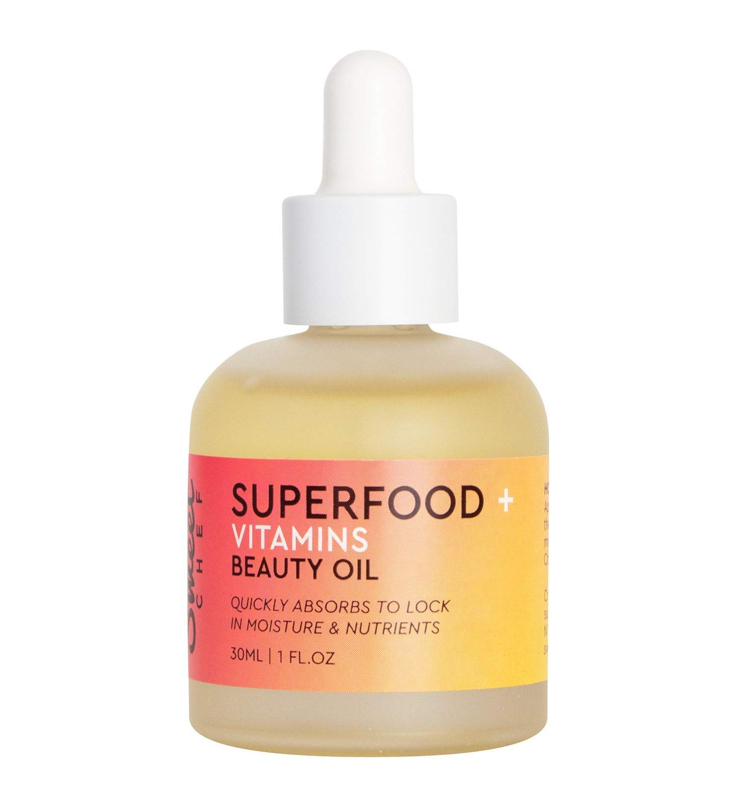 Sweet Chef Superfood Beauty Face Oil - Pore Minimizer Beet + Vitamin A, Kale + Vitamin B Serum, Ginger + Vitamin C Skin Brightener - 1oz - Buy Online on GoSupps.com
