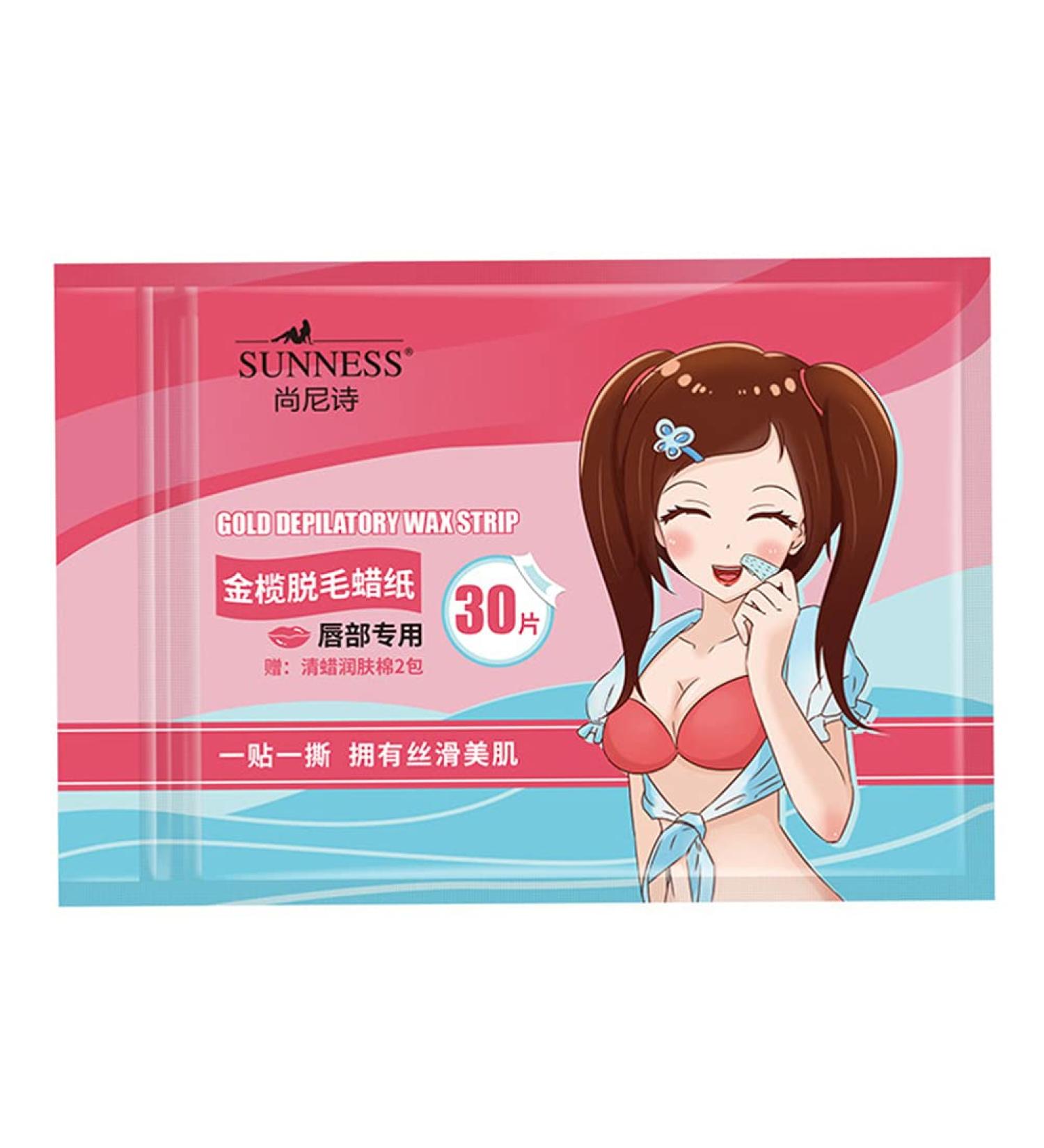 Lurrose 30pcs Face Wax Strips | Small Wax Strips for Hair Removal Near Lips | Effective & Gentle Facial Hair Removal - Buy Online on GoSupps.com