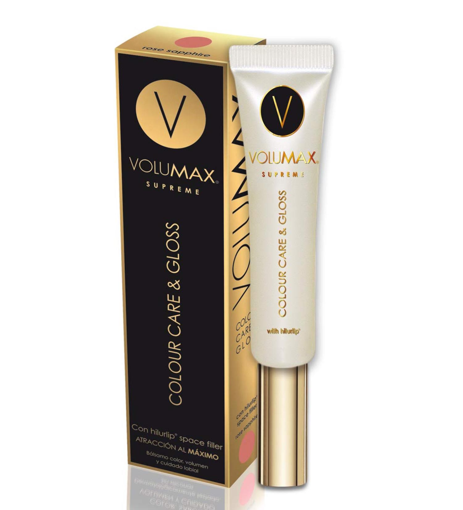 Volumax Suprema Color Care and Gloss | Brightness volume and care | Voluminator lipstick with space filler Hilurlip color pink sapphire 15 ml - Buy Online on GoSupps.com