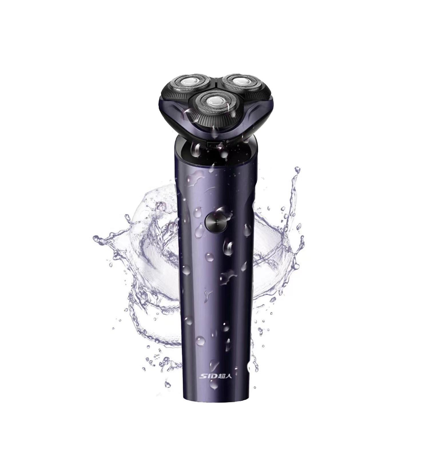 Electric Shaver for Men Type-C USB Quick Rechargeable Rotary Shaver Beard Trimmer Wet Dry IPX7 Waterproof Cordless Razor - Buy Online on GoSupps.com