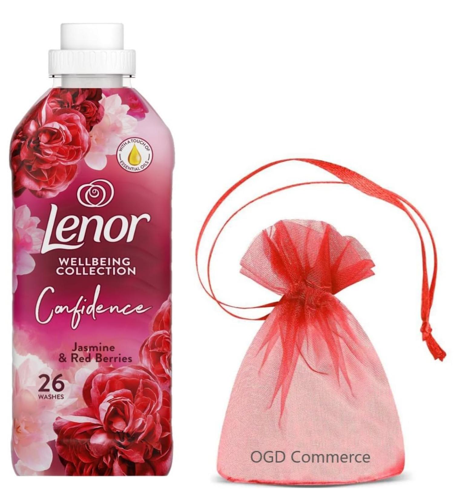 Lenor Fabric Conditioner 26 Washes 858ml Wellbeing Collection Jasmine & Red Berries Scent + for You: Organza Small Bag - Buy Online on GoSupps.com