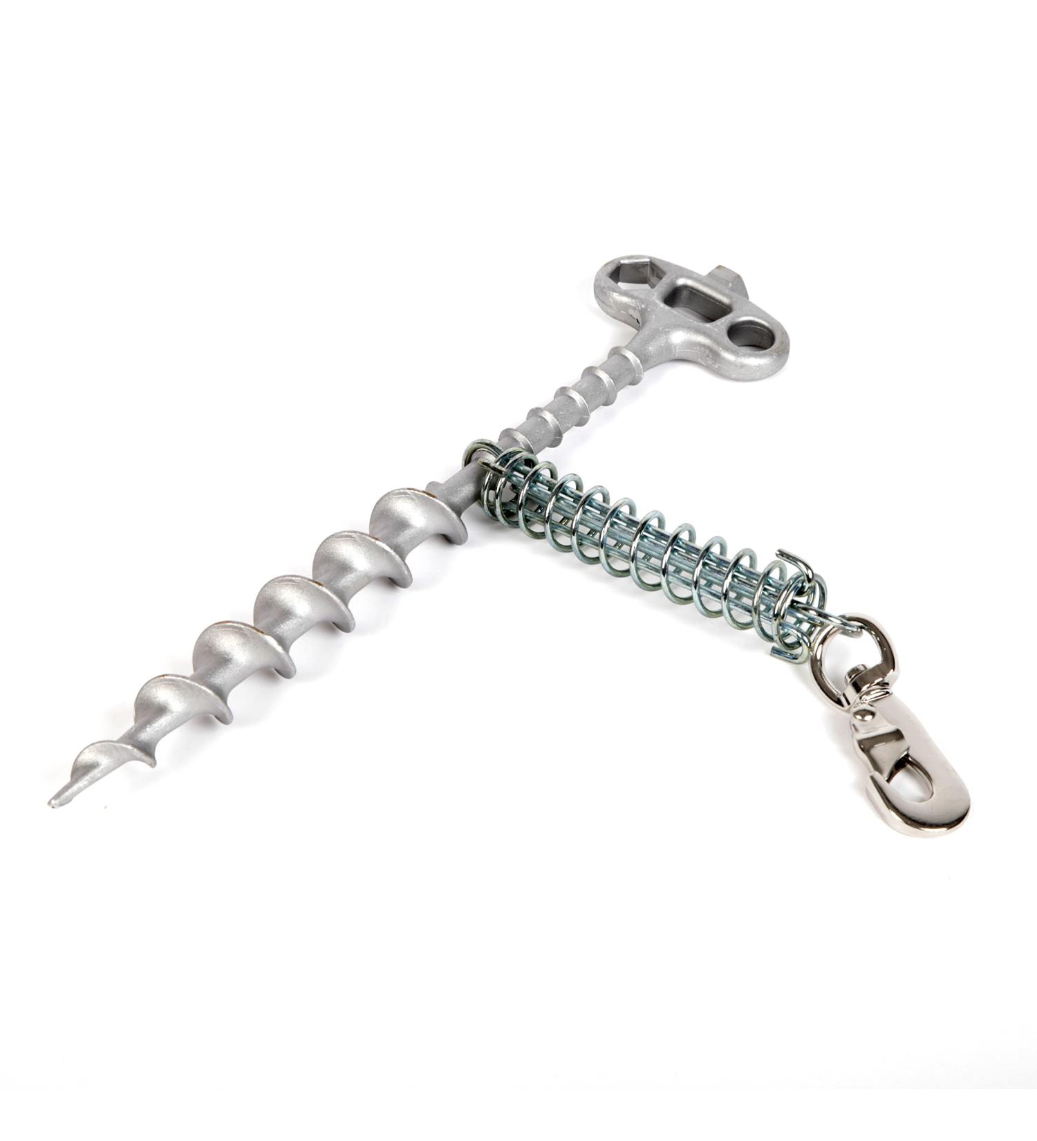Peggy Peg - Dog Stake PetPeg for Dog & Cat Tethering - Dog Lead Stake - Leash Attachment with Height Adjustment - Dog Corkscrew Stake Dog Tie Out Spike for Dog Lead - Dog Anchor Stainless Aluminium - Buy Online on GoSupps.com