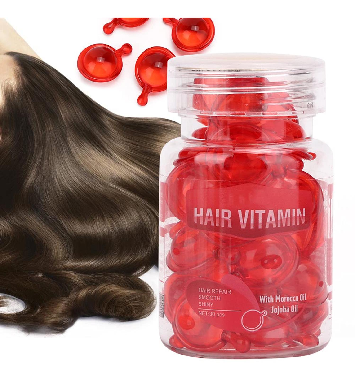 Hair Care Vitamin Capsules for Damage Repair & Frizz Control - Moisturizing Essential Oil for Elasticity & Strength - Buy Online on GoSupps.com