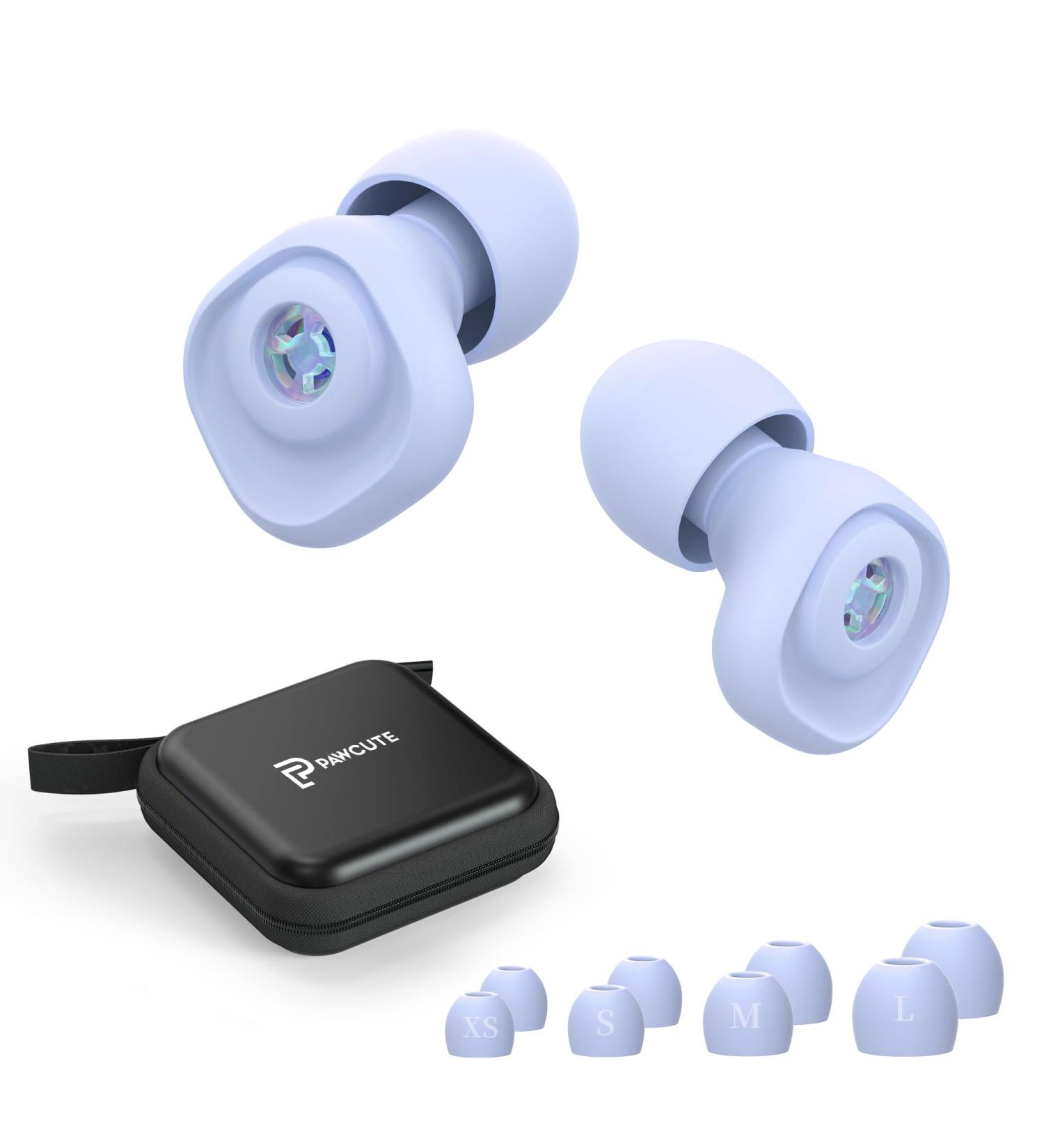 High Fidelity Noise Cancelling Ear Plugs for Concerts - Silicone Ear Plugs with 4 Pairs of Tips | Best Ear Plugs for Festivals & Musicians (Blue-Violet - Buy Online on GoSupps.com