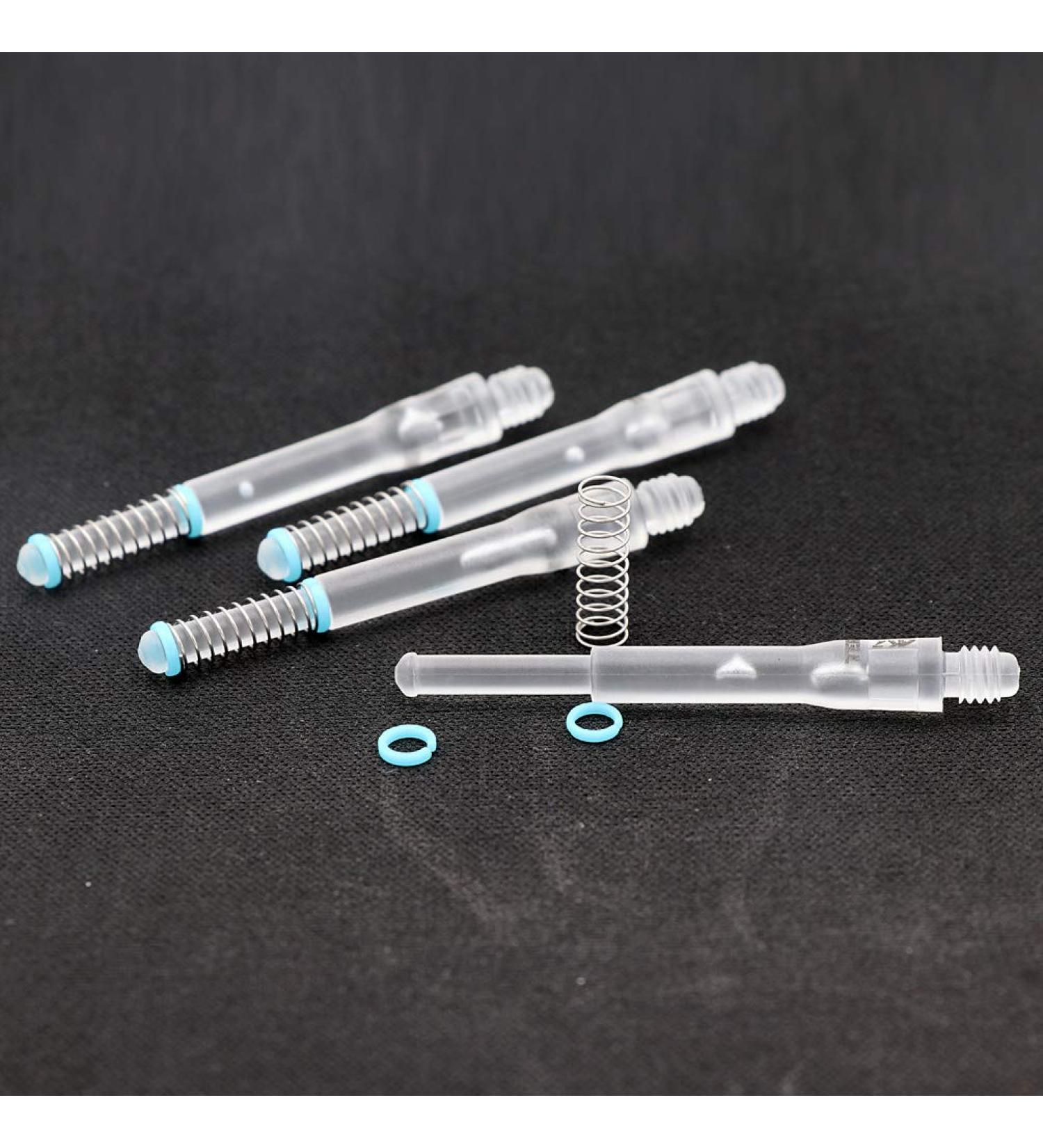 Cuesoul TERO AK7 Black Scorpion Dart Stems Set of 4 - Telescopic Shafts with Built-in Spring - Clear H/B/D/F Sizes - Buy Online on GoSupps.com