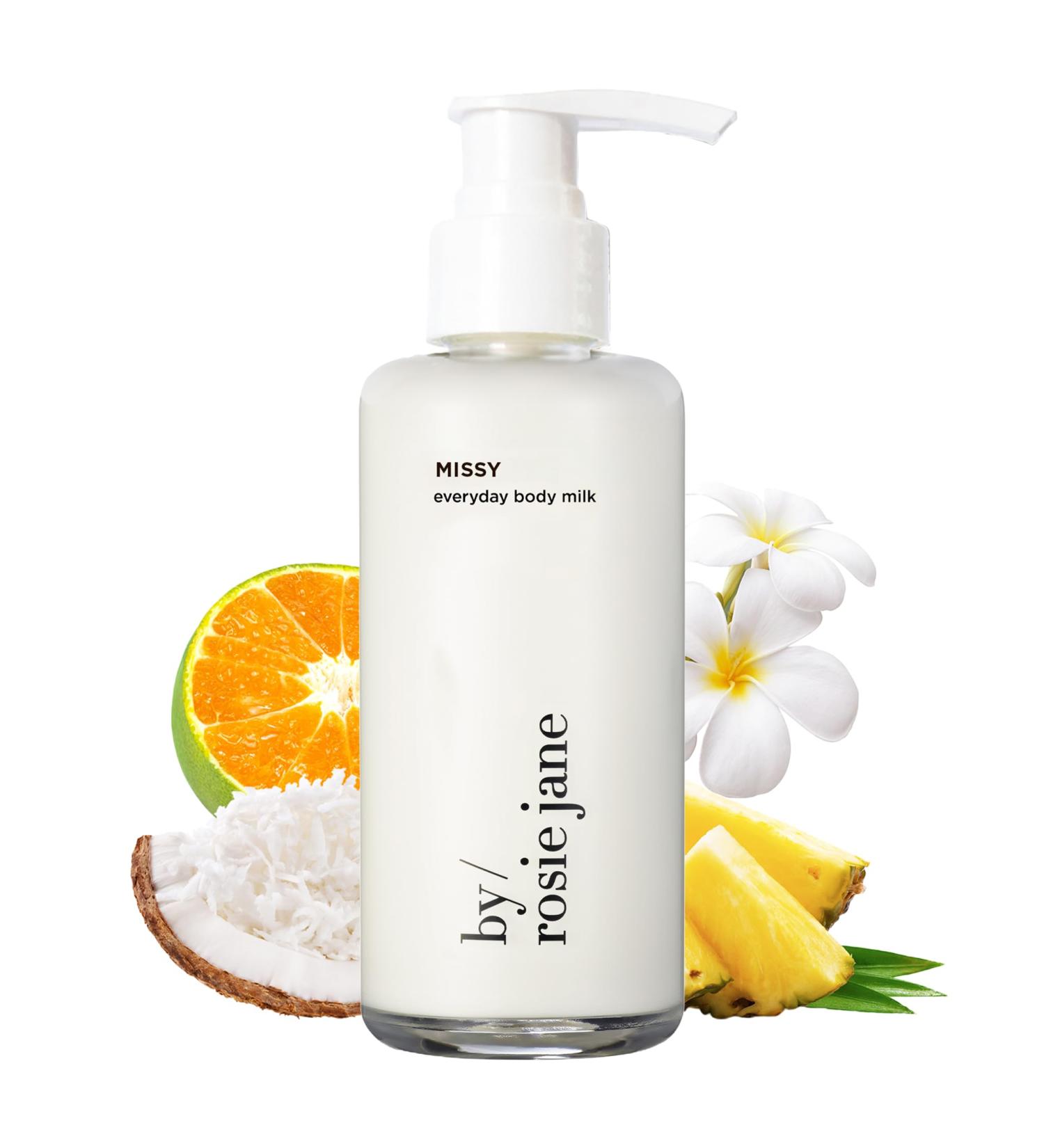 By Rosie Jane Everyday Body Milk (Missy) - Hydrating Toner & Body Moisturizer to Help Even Skin Tone - Infused with Soothing Aloe Vera and Turmeric Root to Promote Anti-Aging (5 Ounce) - Buy Online on GoSupps.com