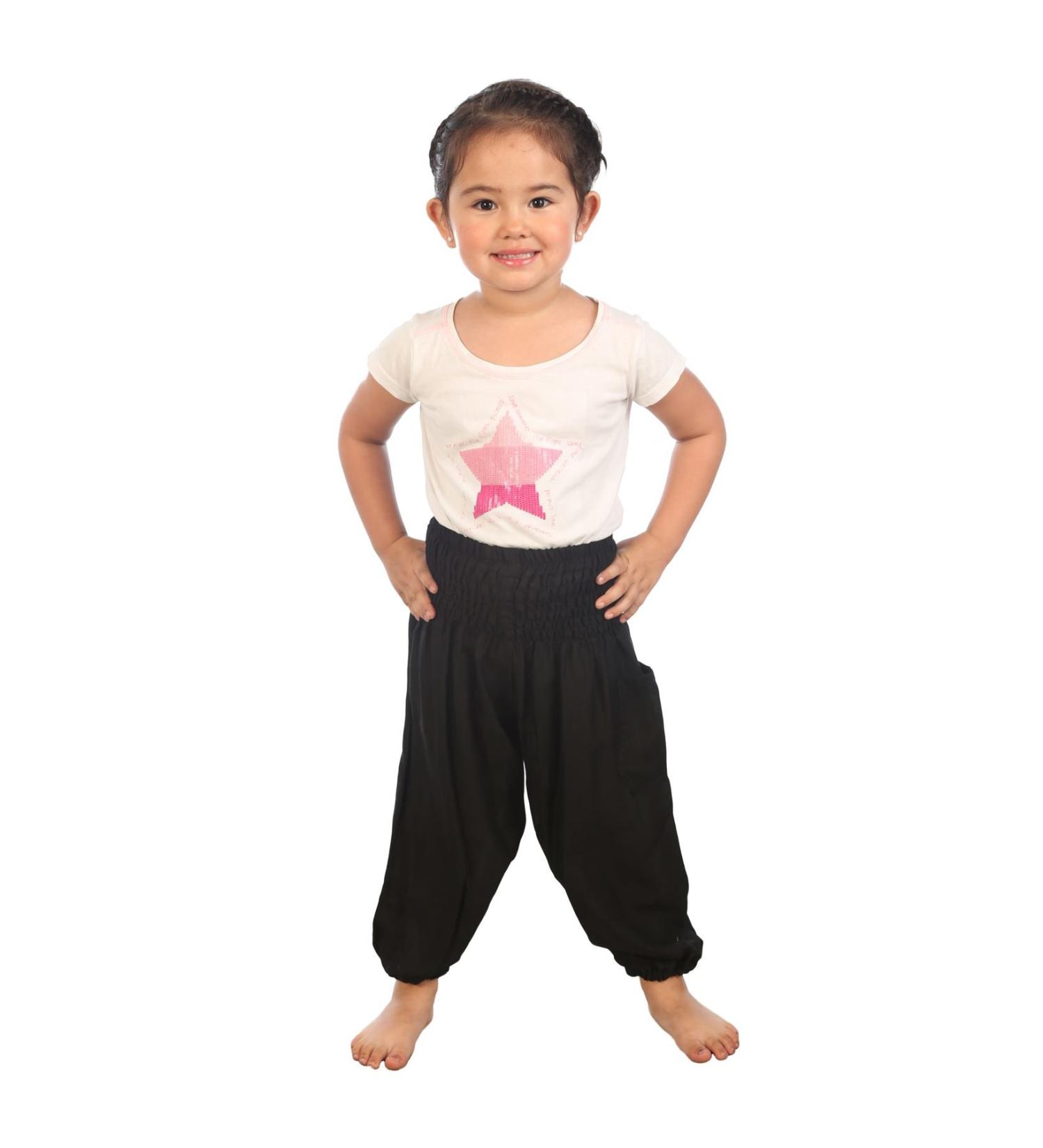 Lofbaz Kids Harem Aladdin Pirate Pants - Solid Black, Size 0-3 Months - Buy Online on GoSupps.com