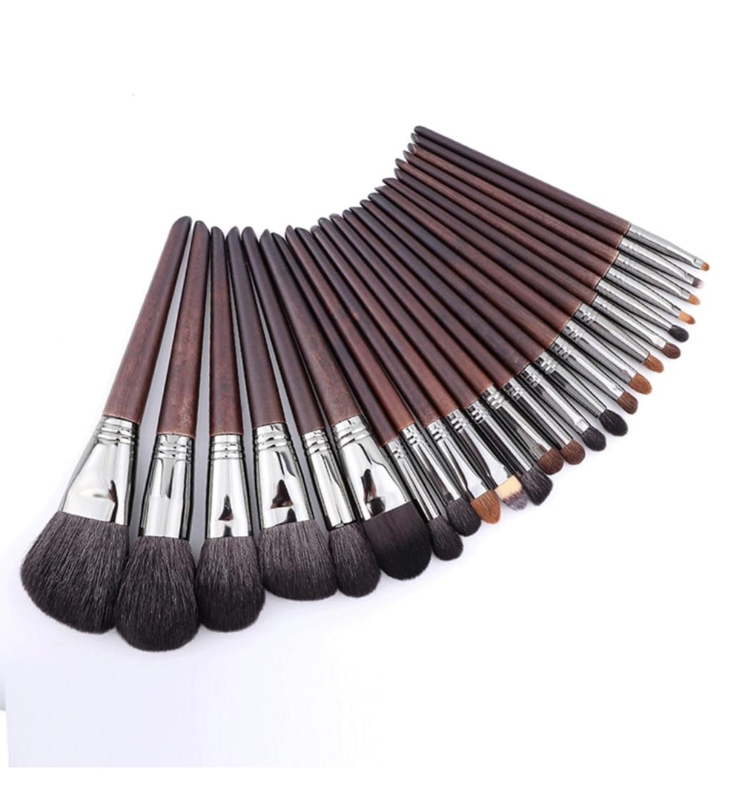 24-Piece Makeup Brush Set for Professionals | Portable Makeup Brushes with Bag | Studio Quality - White Star Design - Buy Online on GoSupps.com