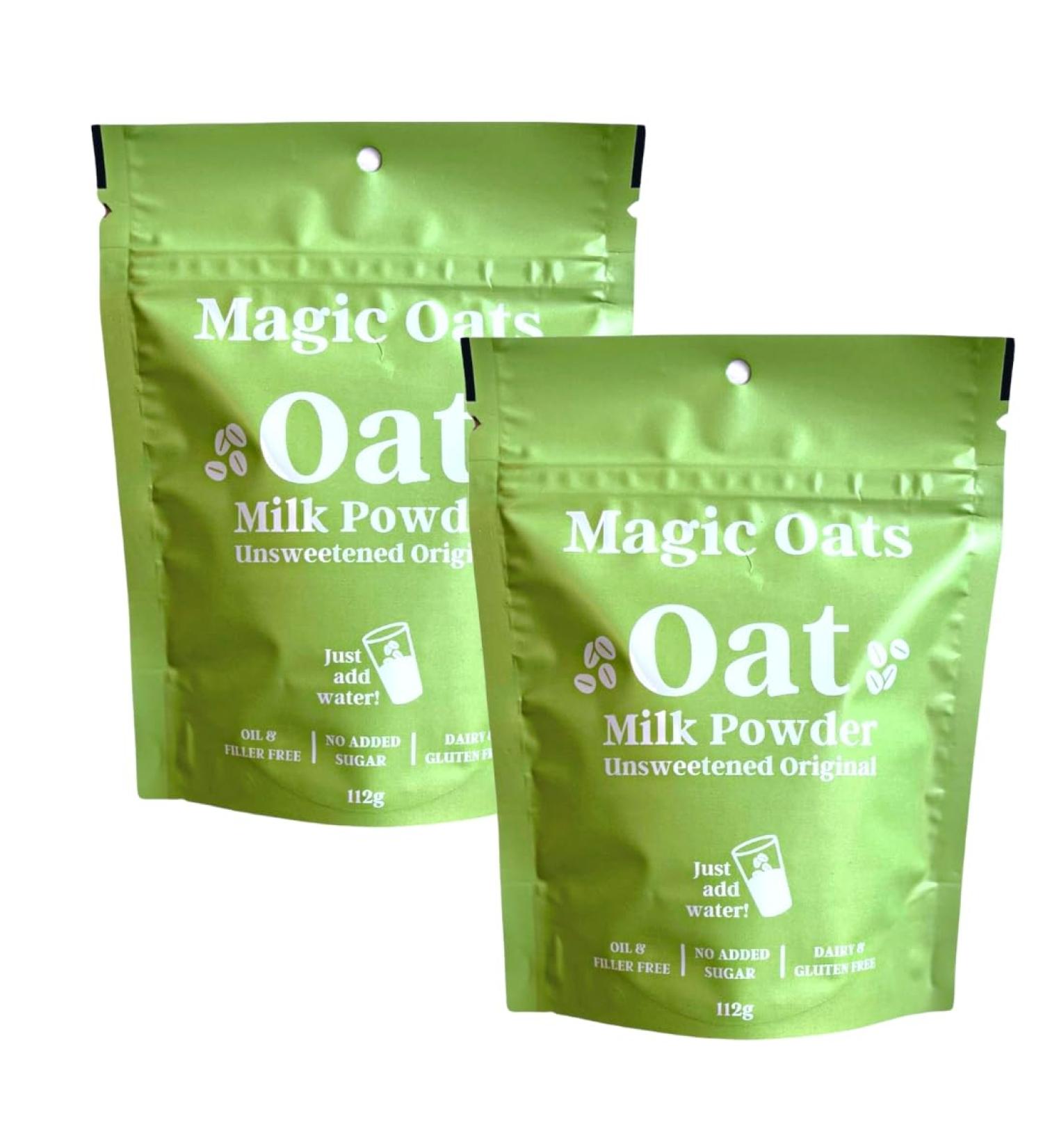 Magic Oats Original Unsweetened Oat Milk Powder. Non Dairy Vegan Coffee Creamer. Gluten & Dairy Free. No Added Sugar. Lactose & Nut Free 112g (2 Pack) 112 g (Pack of 2) - Buy Online on GoSupps.com