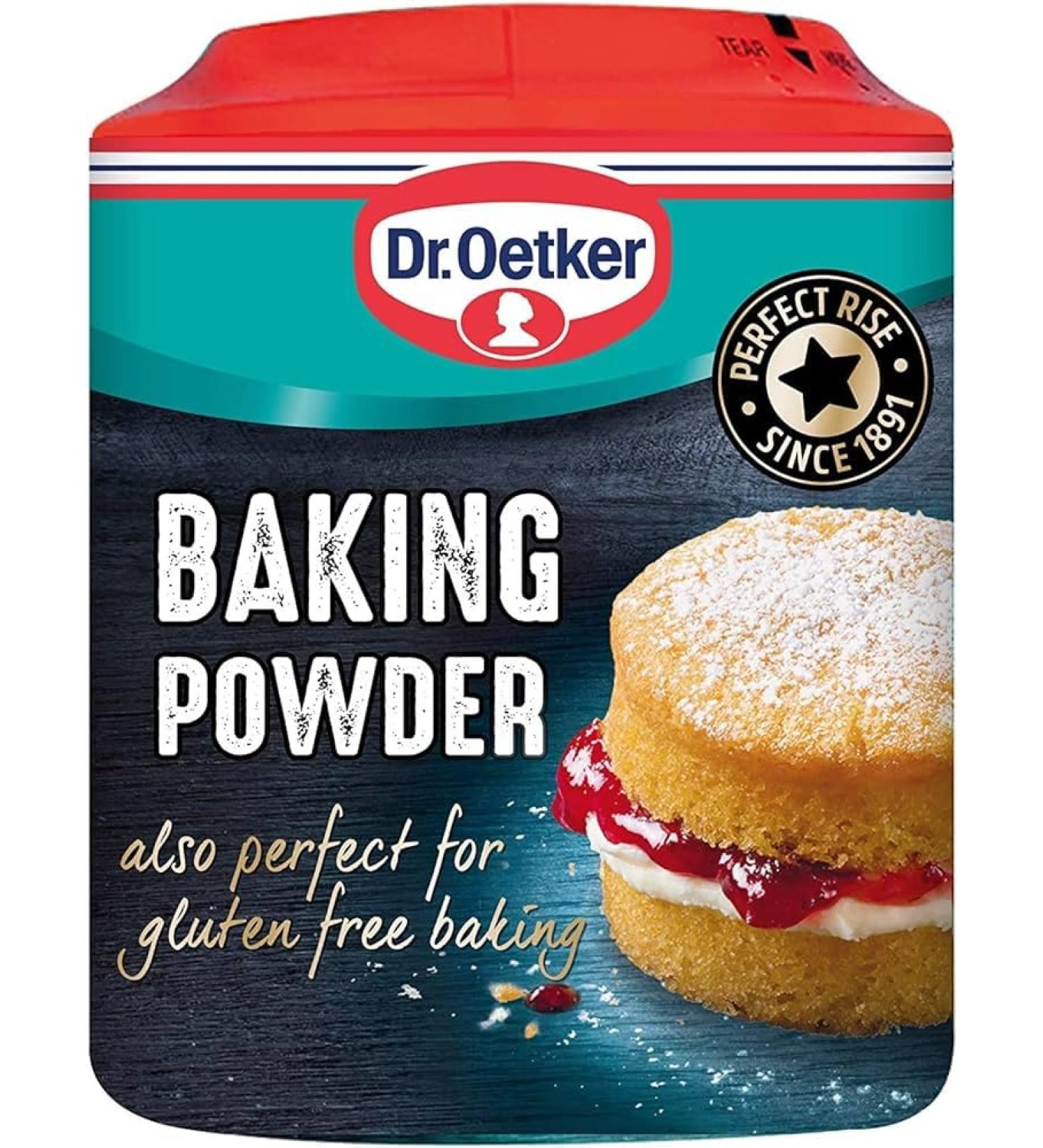Dr.Oetker Baking Powder Tub (170G X6) | Also perfect for gluten free baking | Suitable for vegans | Premium product - Buy Online on GoSupps.com
