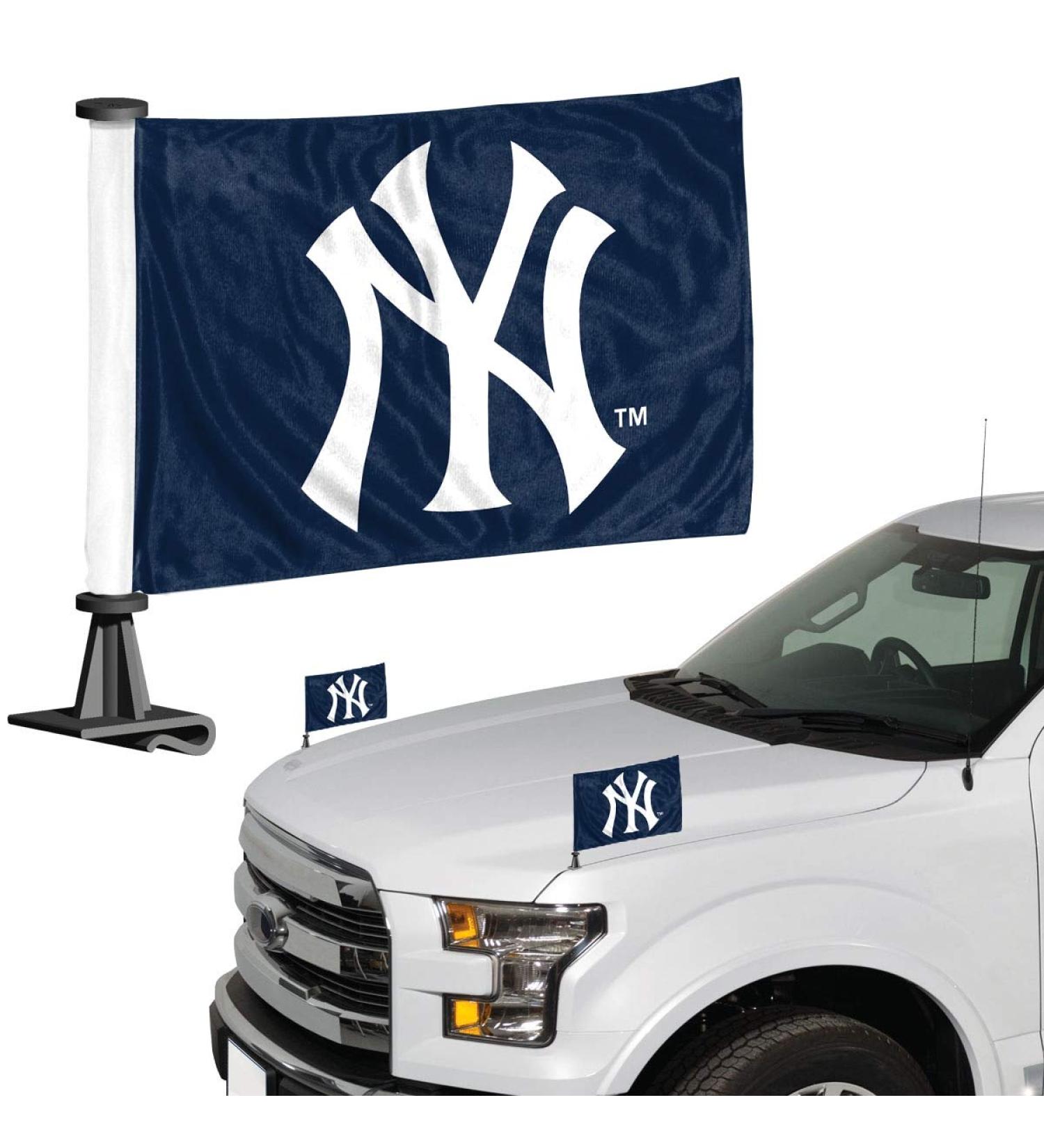 MLB New York Yanke's flag set 2-part Ambassador Stylenew York York Yanke's flag set 2-part ambassador style team color unit size