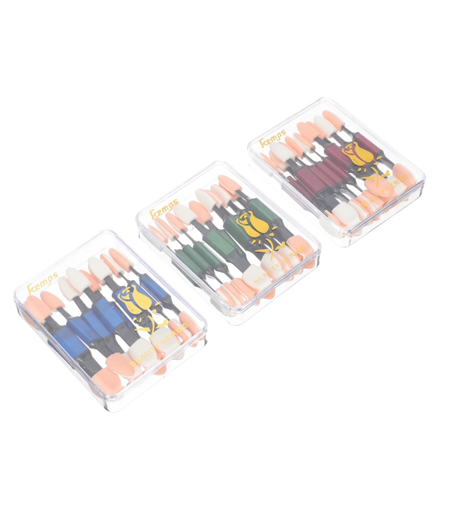 Baluue 30pcs Double Ended Eye Shadow Stick Eyeshadow Makeup Sticks Eye Makeup Brush Head Latex - Buy Online on GoSupps.com
