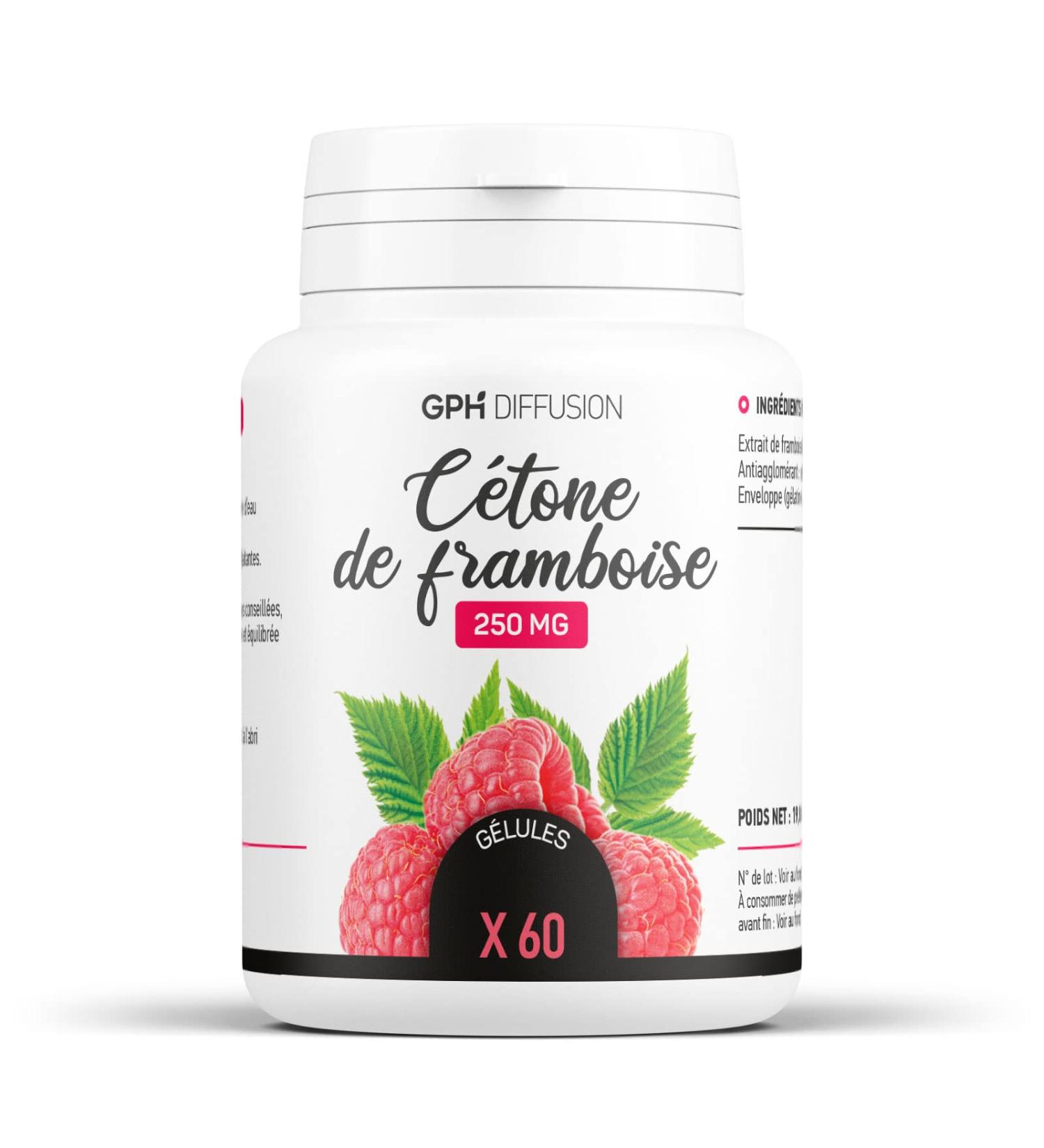 Raspberry Ketone - 250mg - 60 capsules - Buy Online on GoSupps.com