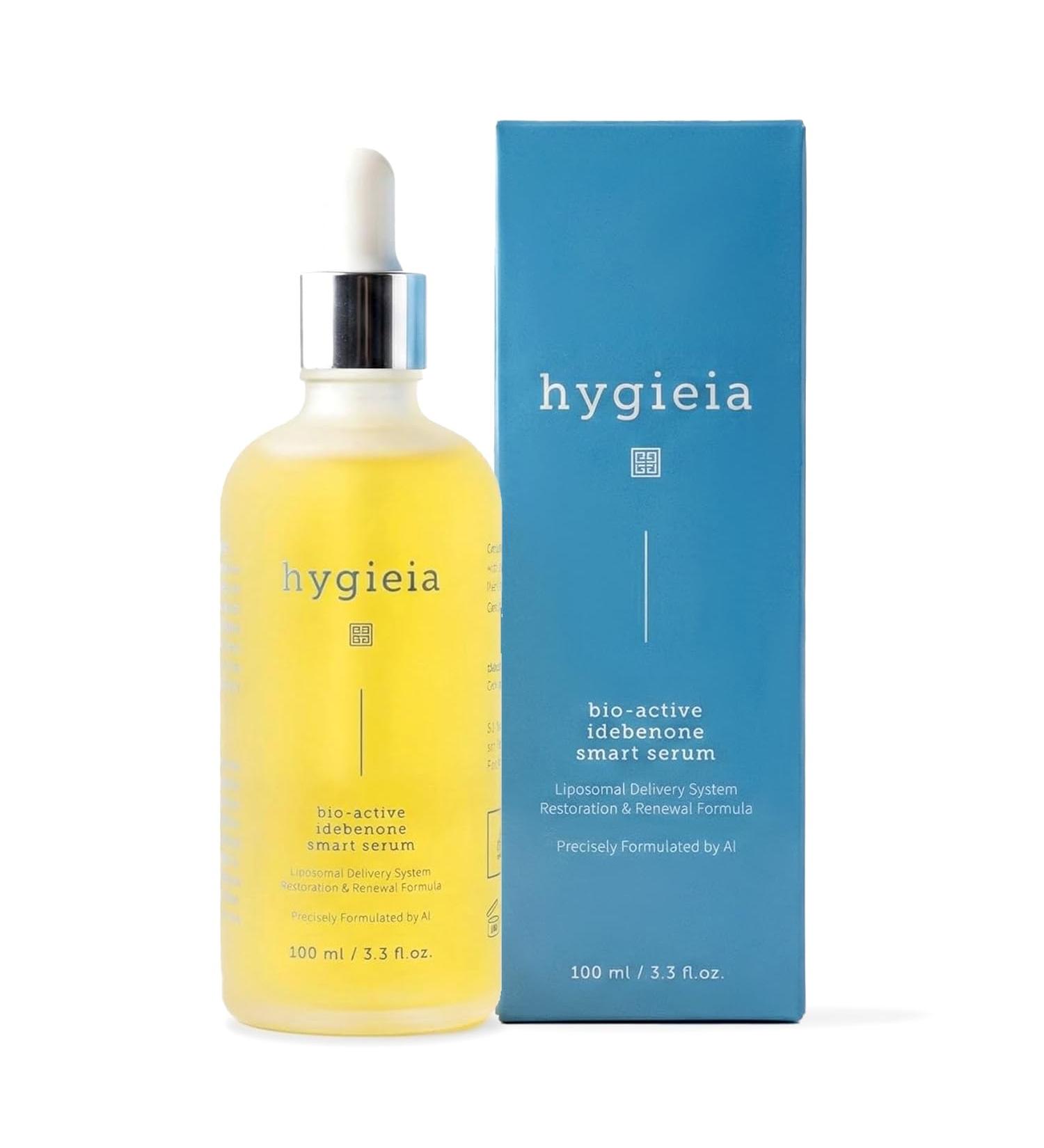 Hygieia + Bio-Active Idebenone Smart Serum with Liposomal Delivery - Potent Antioxidant Face Serum for Anti-Aging Firming & Environmental Defense - Vitamin C & E Hyaluronic Acid & Hibiscus (3.3 oz) - Buy Online on GoSupps.com