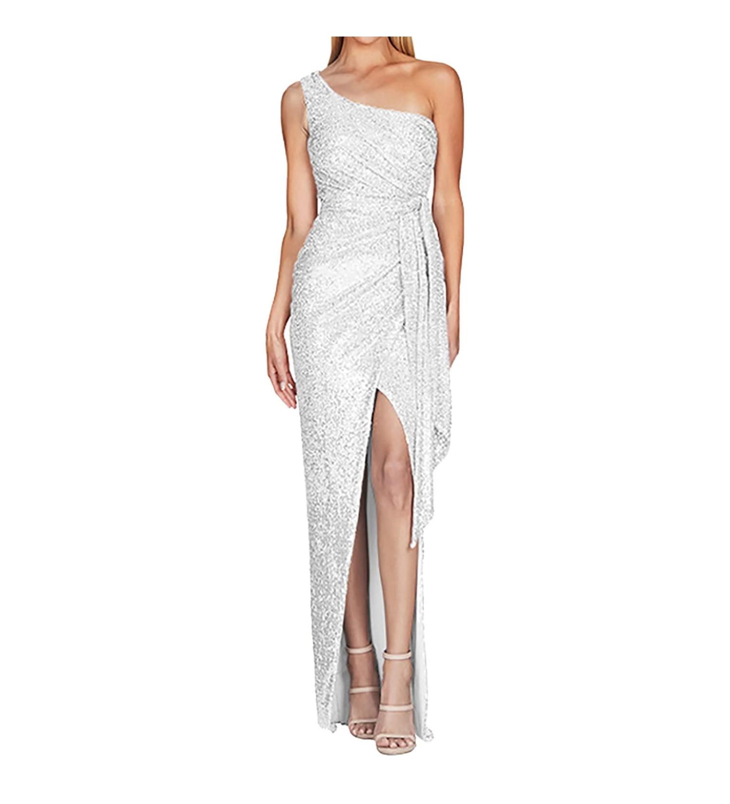 Hanxiulin Women's Elegant Long Cocktail Party Dress - White XXL Sexy Ball Gown - Buy Online on GoSupps.com