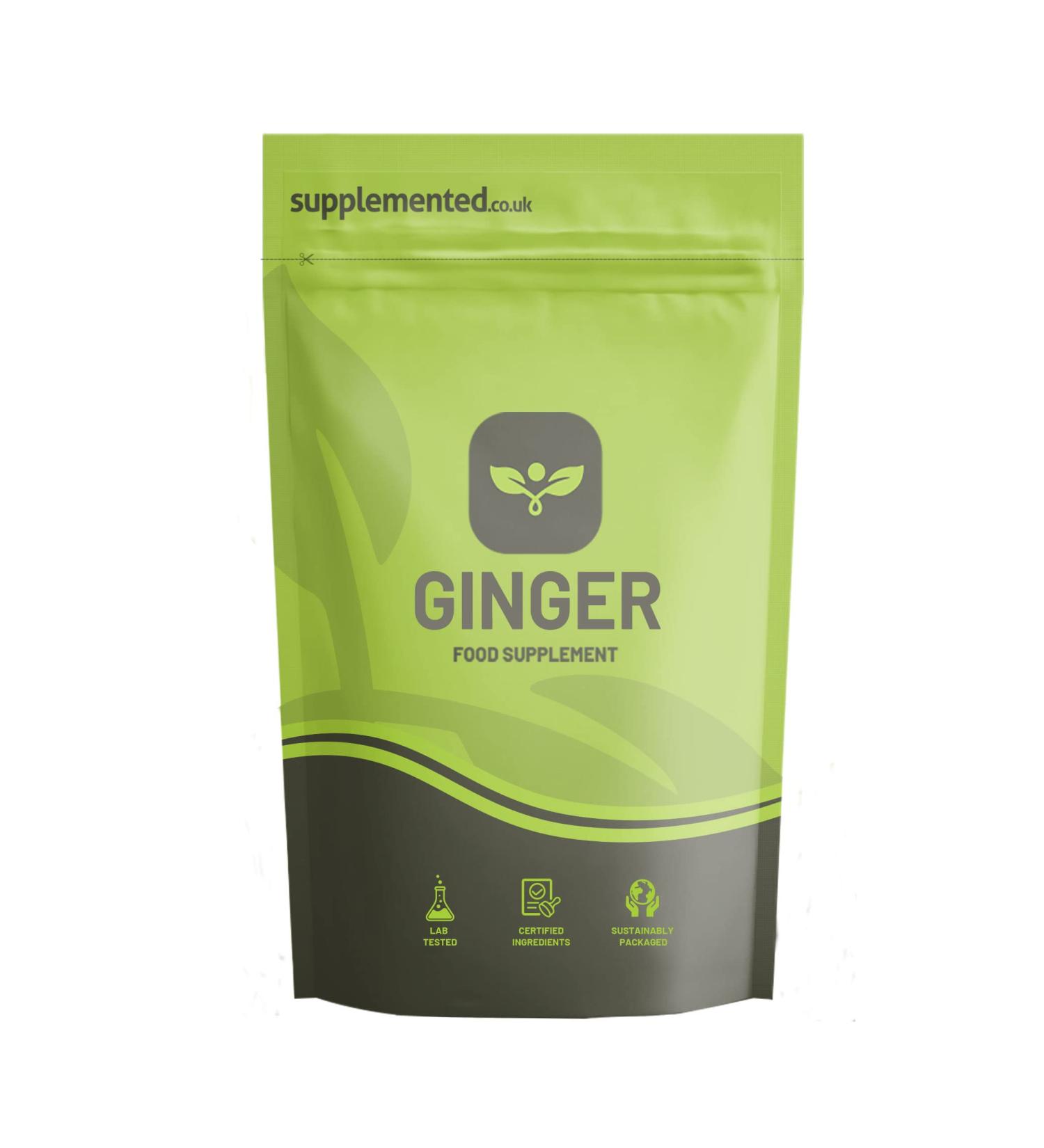 Ginger Root Extract 3000mg 180 Tablets - UK Made Pharmaceutical Grade - Buy Online on GoSupps.com