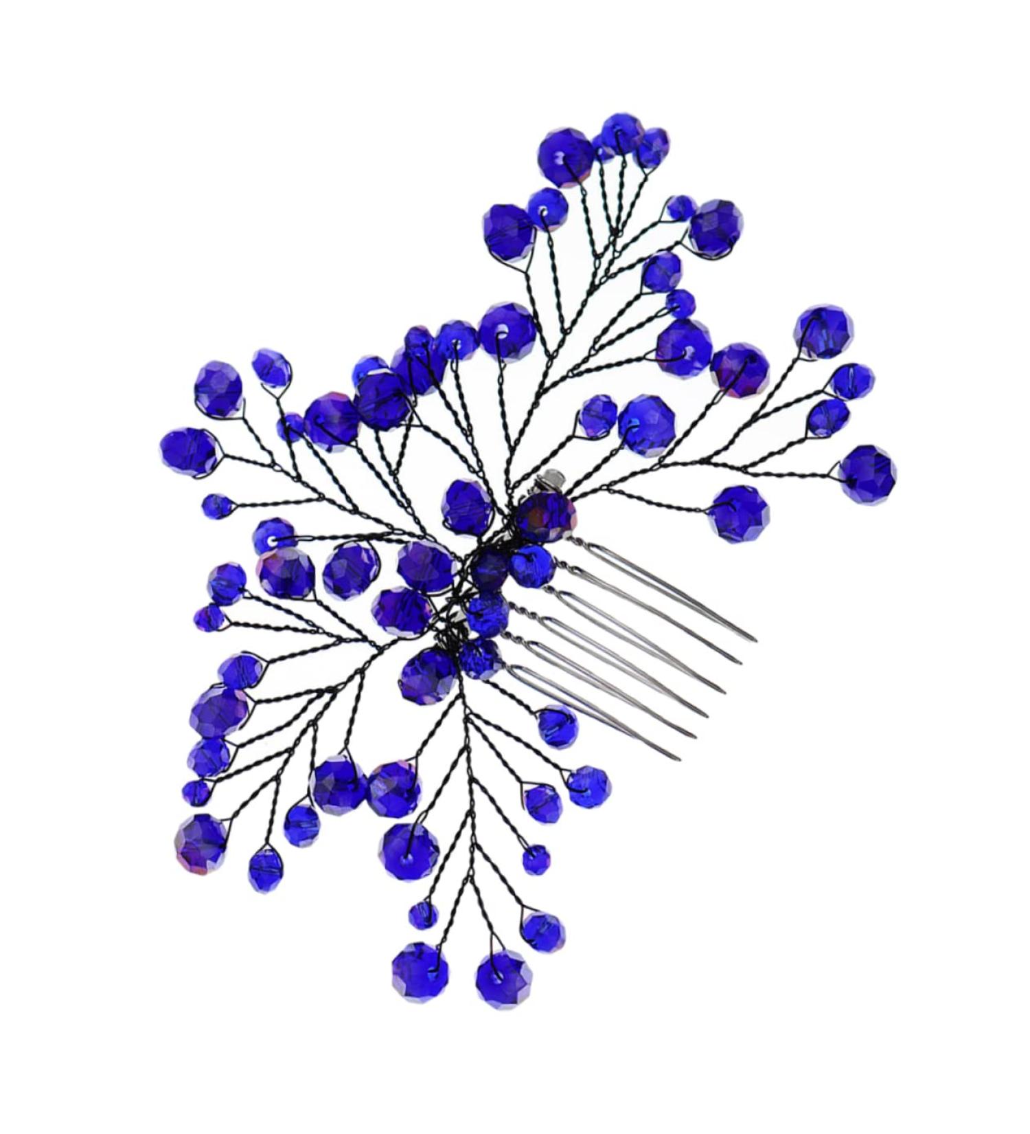 DOITOOL Bridal Wedding Comb Bride Hair Comb Kids Comb Decorative Hair Combs Diamond Hair Accessories Tiara Bridal Headpieces Banquet Dress Branches and Leaves Copper Wire - Buy Online on GoSupps.com