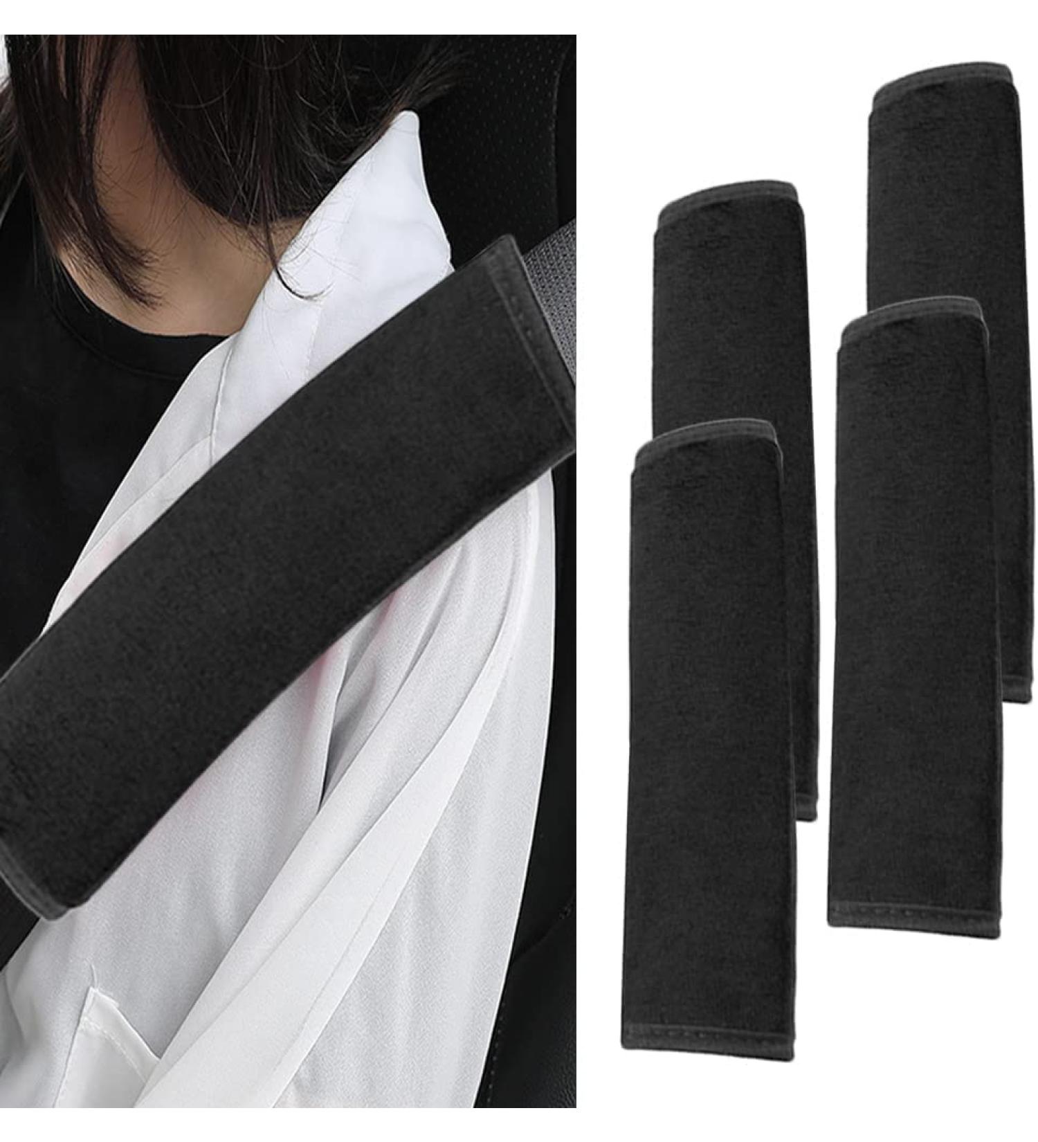 Belt Pads for Car Belts Backpacks & Handbags - Black 4-Pack | Premium Protection - Buy Online on GoSupps.com
