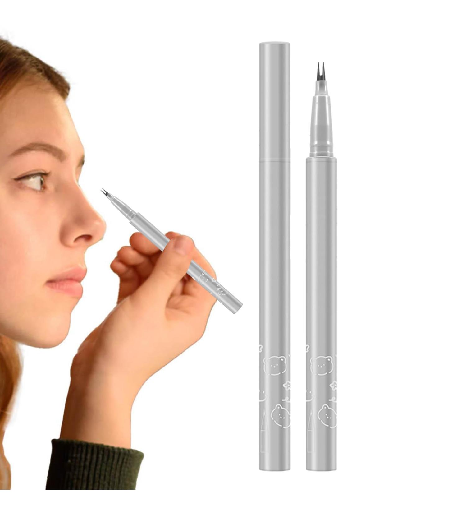  Niktule Eyeliner pencils - Dual-ended eyelash pencil and liquid eyeliner pen - Waterproof natural lower lash liner black makeup pens for girls and women - Buy Online on GoSupps.com