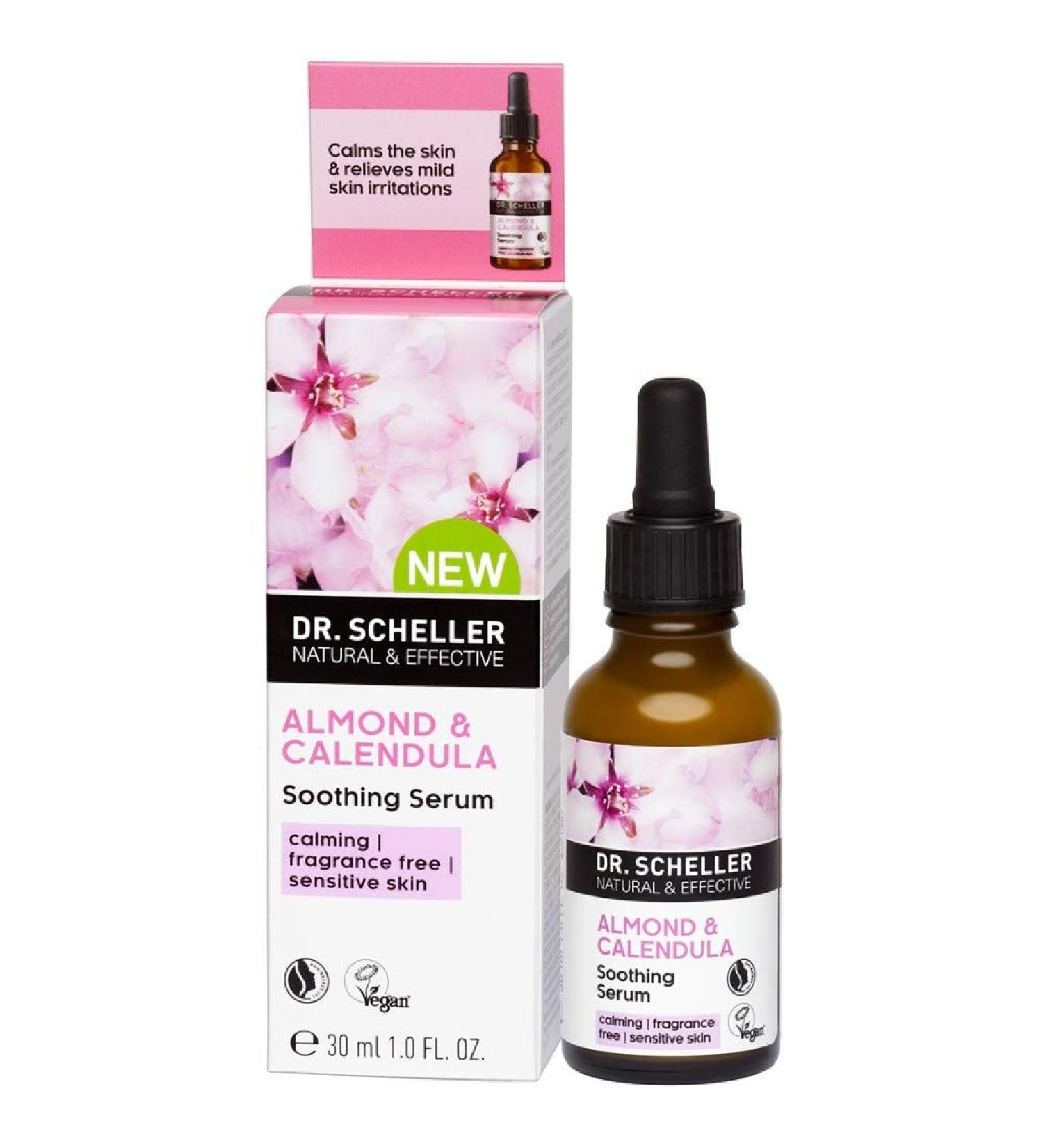 Dr. Scheller Soothing Serum with Almond & Calendula - 1.0 fl oz (30 ml) | Natural Skin Relief - Buy Online on GoSupps.com