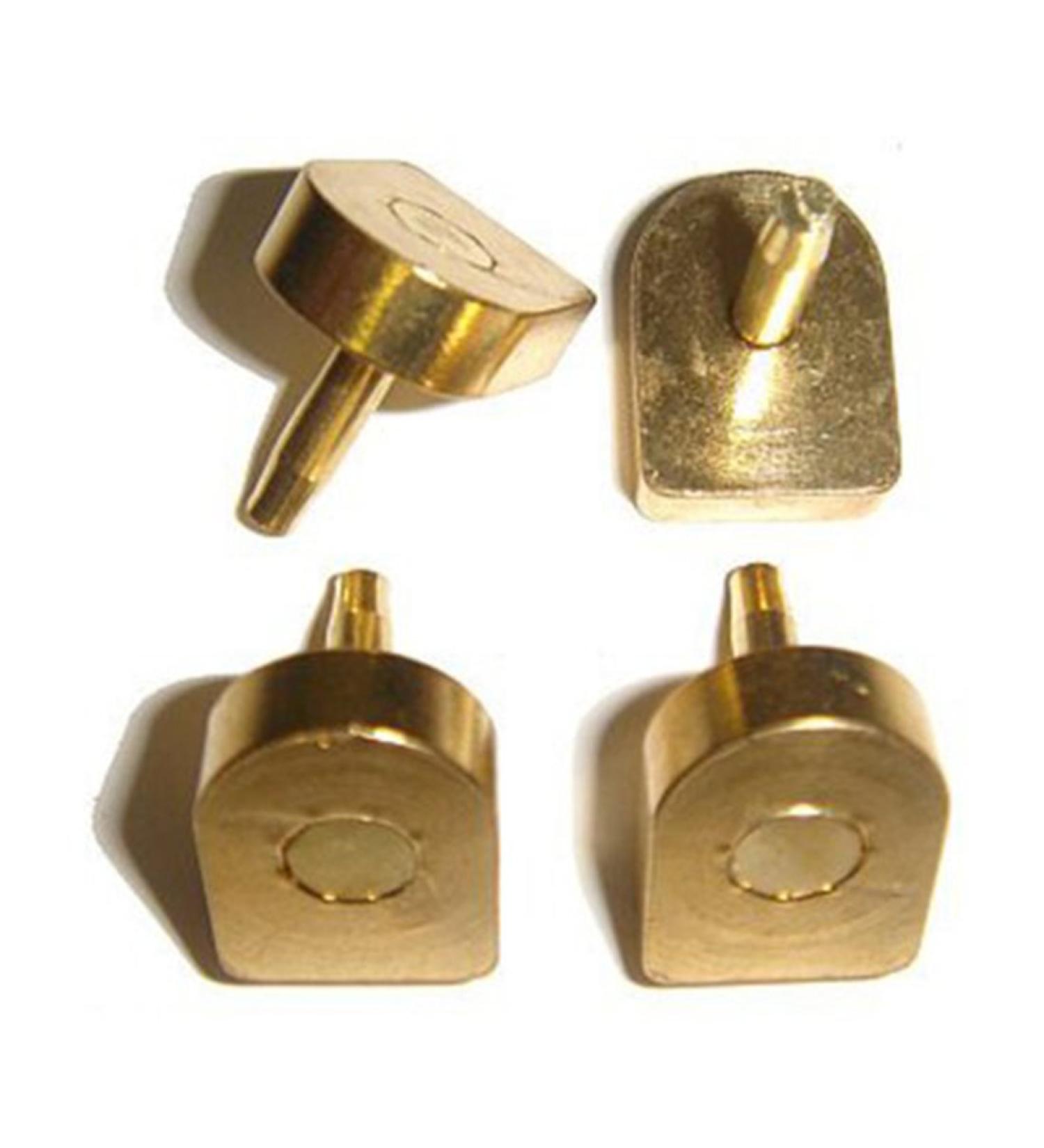 Brass pin heels (U-shape medium/X-large brass
