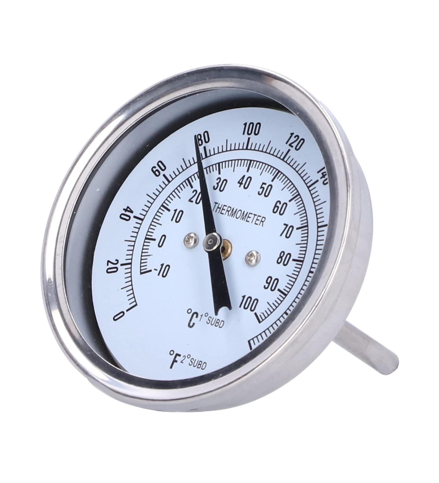 High-Quality Stainless Steel Outdoor Thermometer - Battery-Operated Temperature Monitor for Flowing Liquids & Indoor Use - Buy Online on GoSupps.com