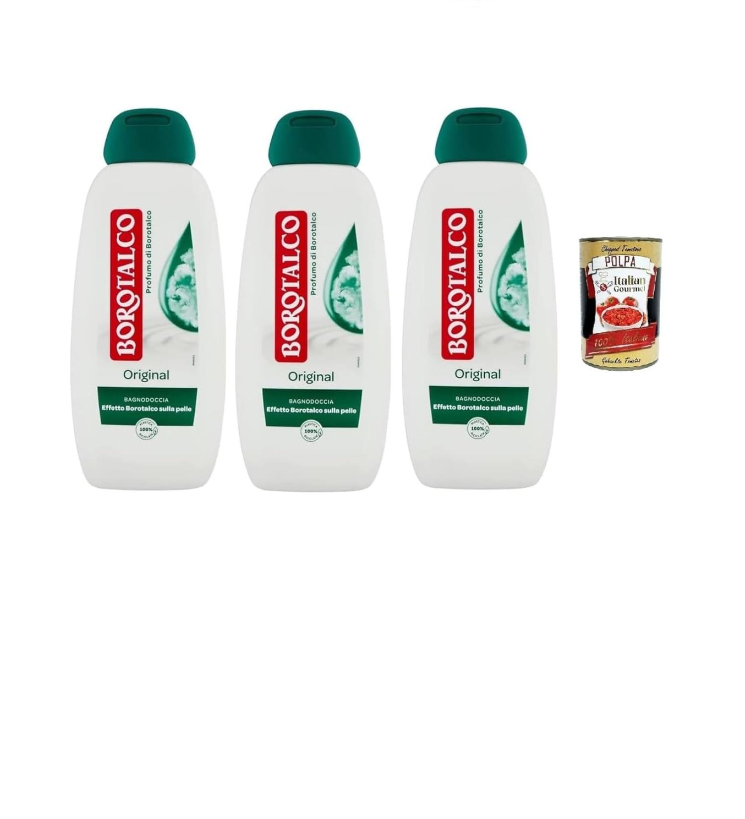  Italian Gourmet E.R. Borotalco Original Bath & Shower Gel with Borotalc Perfume. Formula with moisturizing agents. Borotalc effect on the skin. Dermatologically tested. 3 x 450 ml + Italian Gourmet Powder 400 g - Buy Online on GoSupps.com