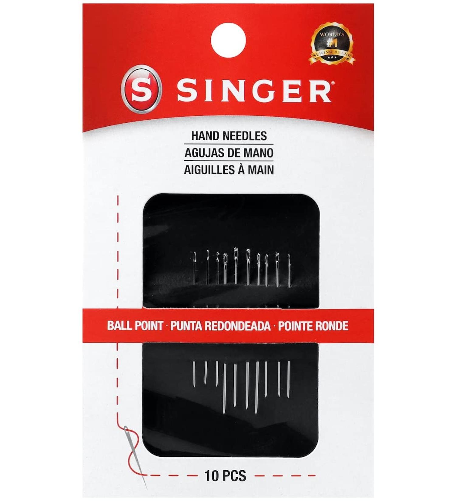 SINGER 01425 Assorted Hand Needles - Darners, Embroidery & Sharps 10-Count - Buy Online on GoSupps.com
