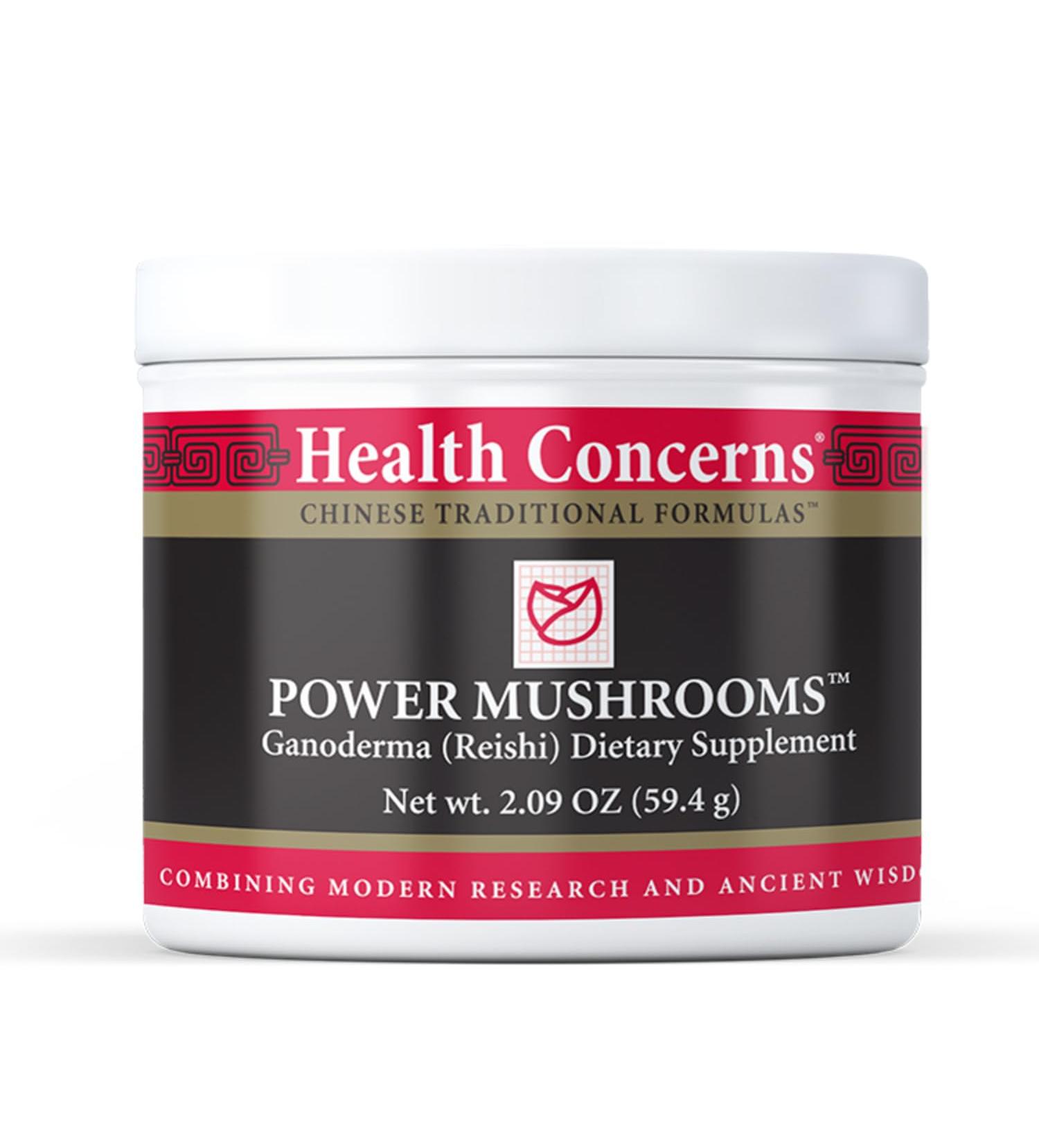 Health Concerns Power Mushrooms Mushroom Immune Support Supplement Reishi Tremella Maitake Poria Extract Blend Qi & Yin Balance Traditional Chinese Herbal Formula 2.09 Oz Powder - Buy Online on GoSupps.com