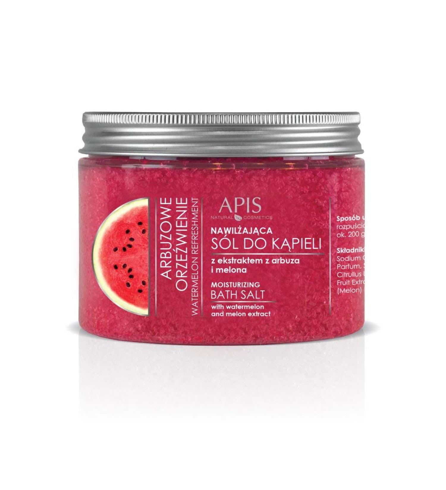 APIS WATERMELON REFRESHMENT Hydrating bath salt with melon and watermelon | Intensive hydration | 650 g